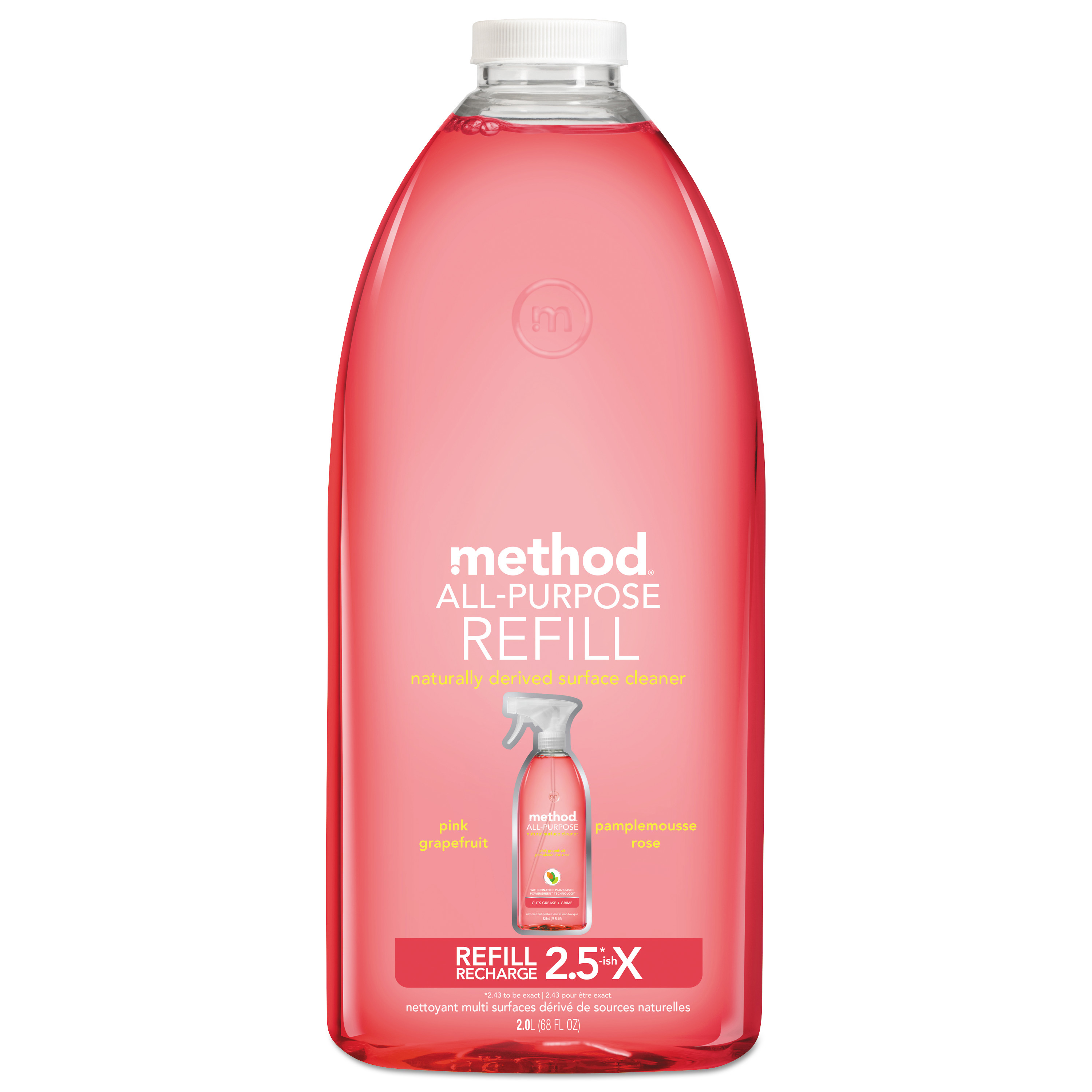  Method MTH01468 All Surface Cleaner, Grapefruit Scent, 68 oz Plastic Bottle (MTH01468EA) 