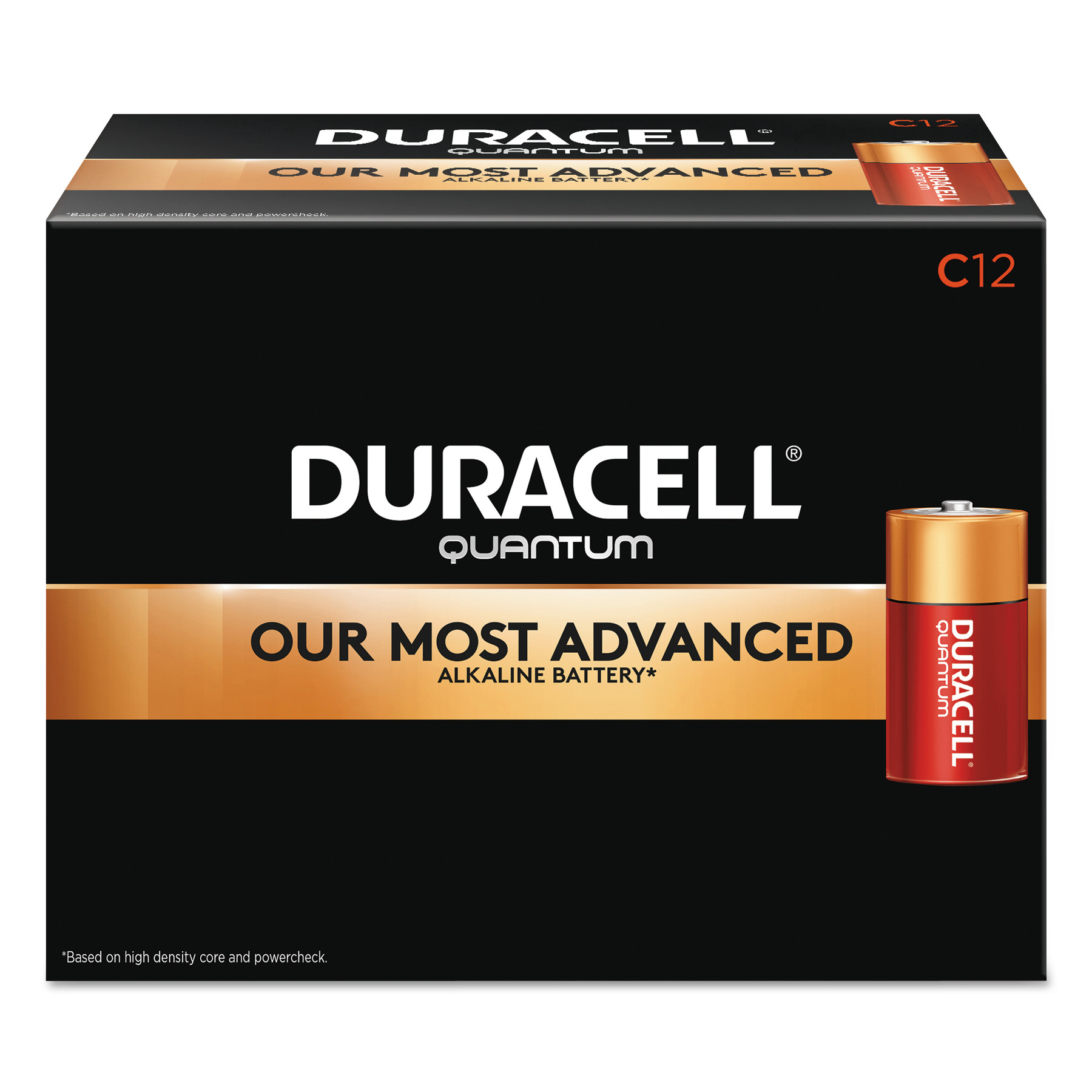  Duracell QU1400 Quantum Alkaline C Batteries, 72/Carton (DURQU1400) 