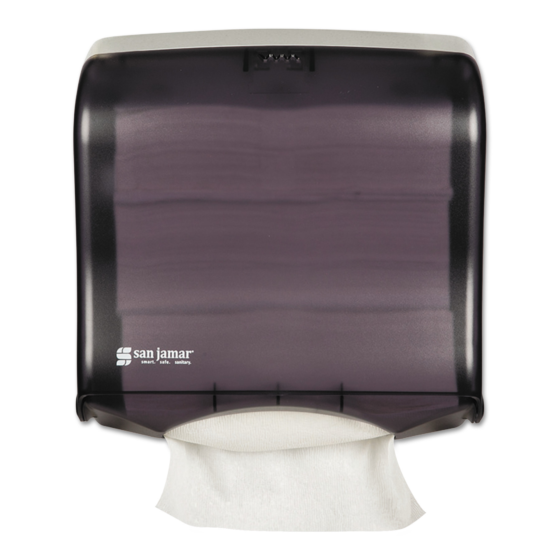  San Jamar SAN T1755TBK Ultrafold Fusion C-Fold & Multifold Towel Dispenser, 11 1/2x5 1/2x11 1/2, Black (SJMT1755TBK) 