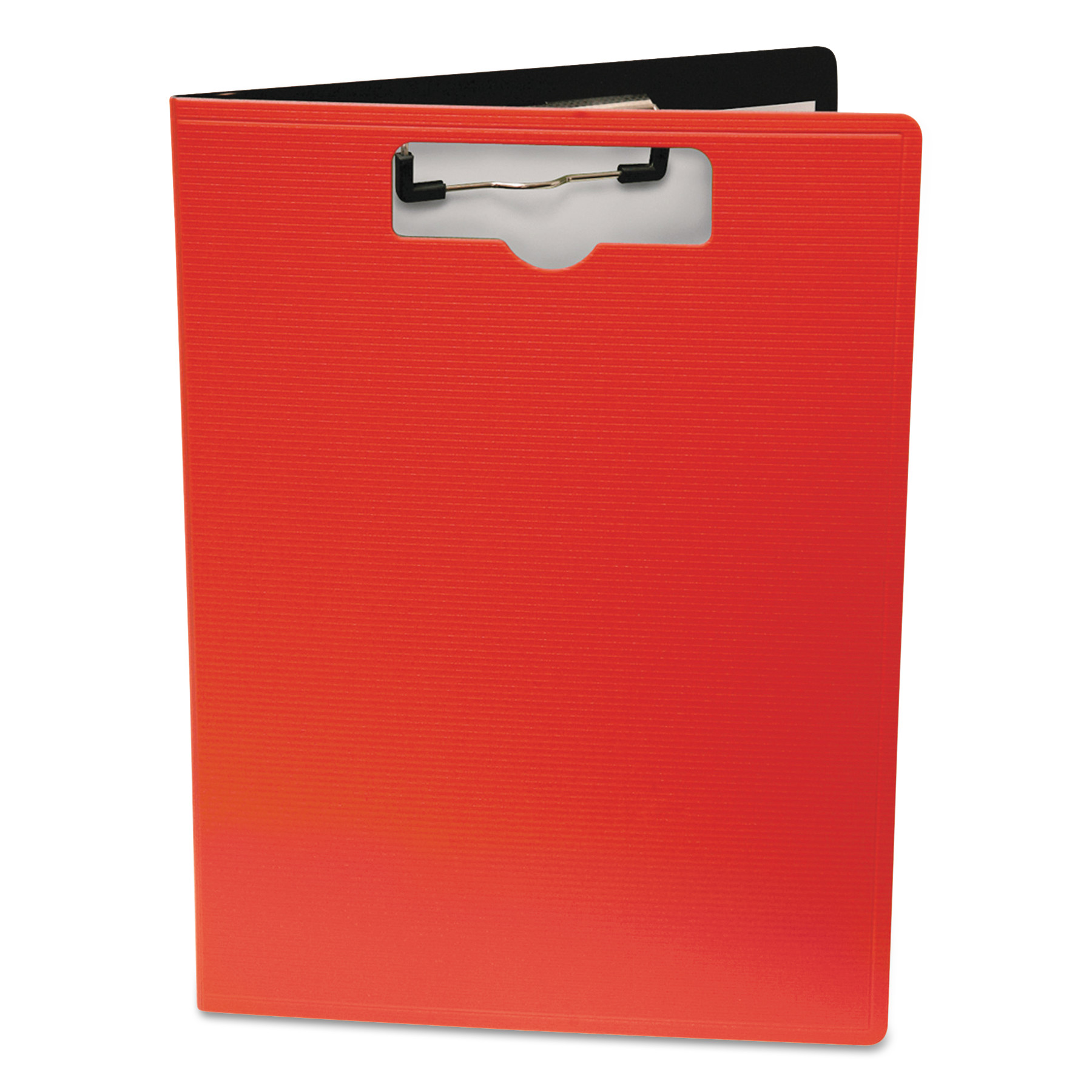  Mobile OPS 61632 Portfolio Clipboard With Low-Profile Clip, 1/2 Capacity, 8 1/2 x 11, Red (BAU61632) 
