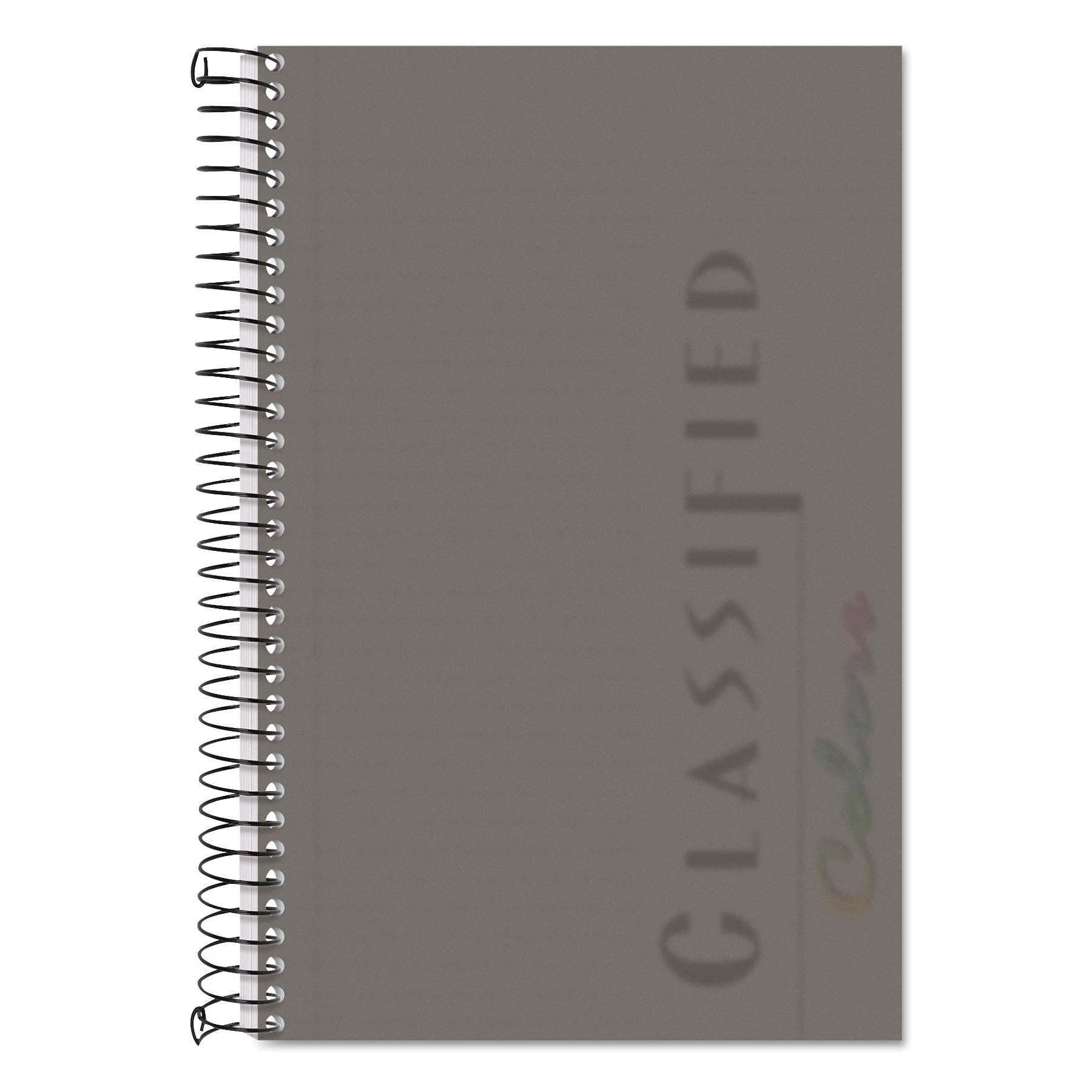  TOPS 73507 Color Notebooks, 1 Subject, Narrow Rule, Graphite Cover, 8.5 x 5.5, 100 Sheets (TOP73507) 