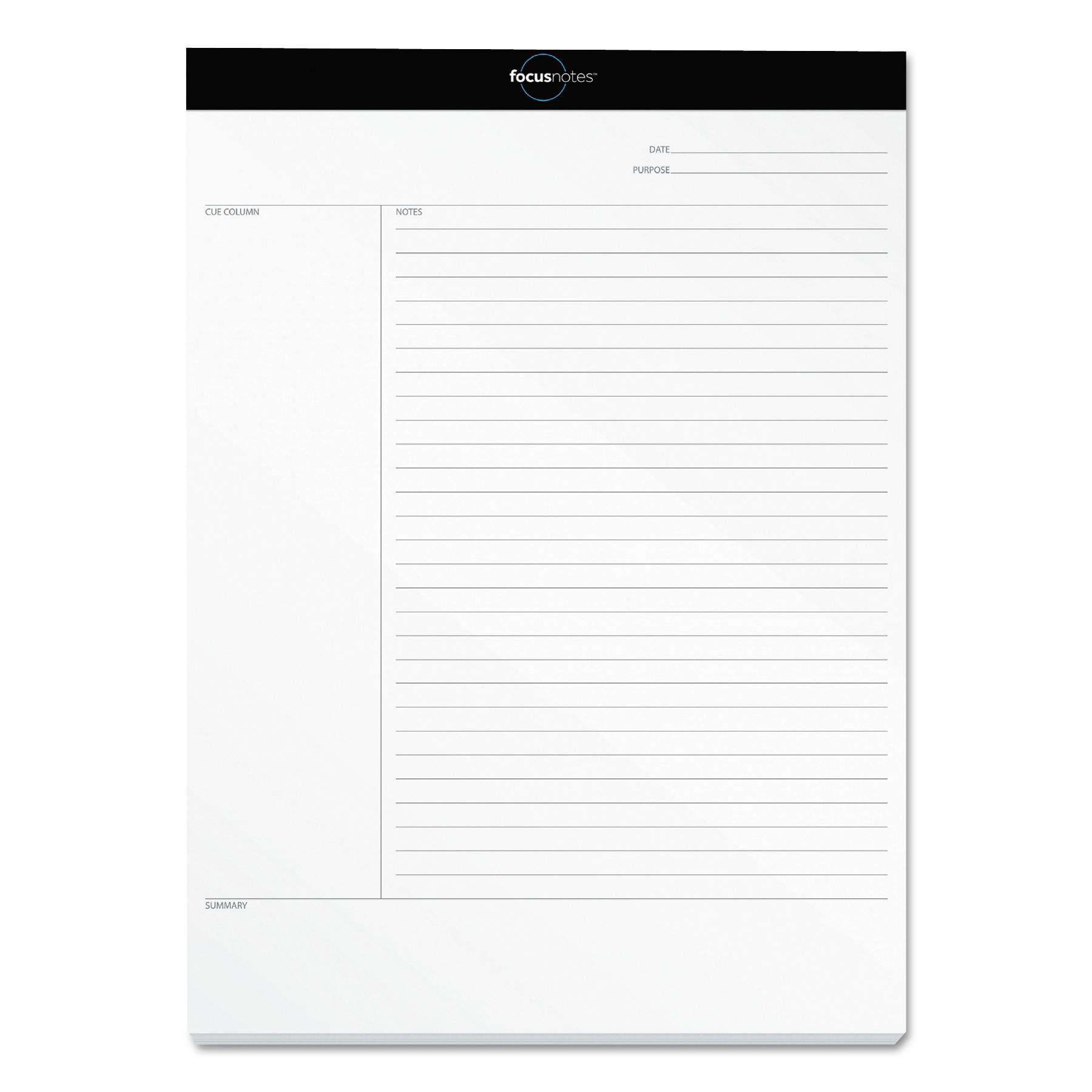  TOPS 77103 FocusNotes Legal Pad, Meeting Notes, 8.5 x 11.75, White, 50 Sheets (TOP77103) 