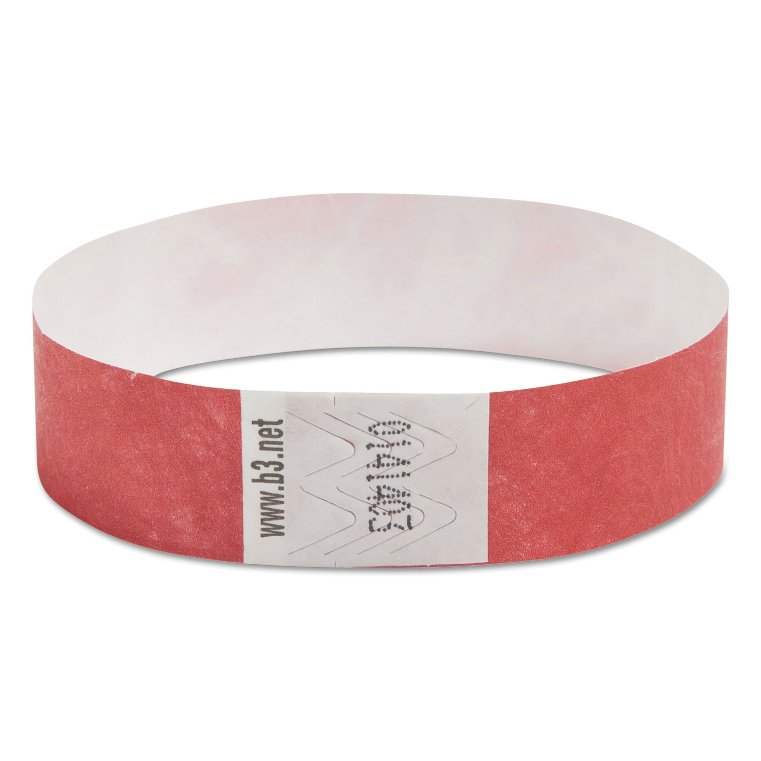  SICURIX 85020 Security Wristbands, 0.75 x 10, Red, 100/Pack (BAU85020) 