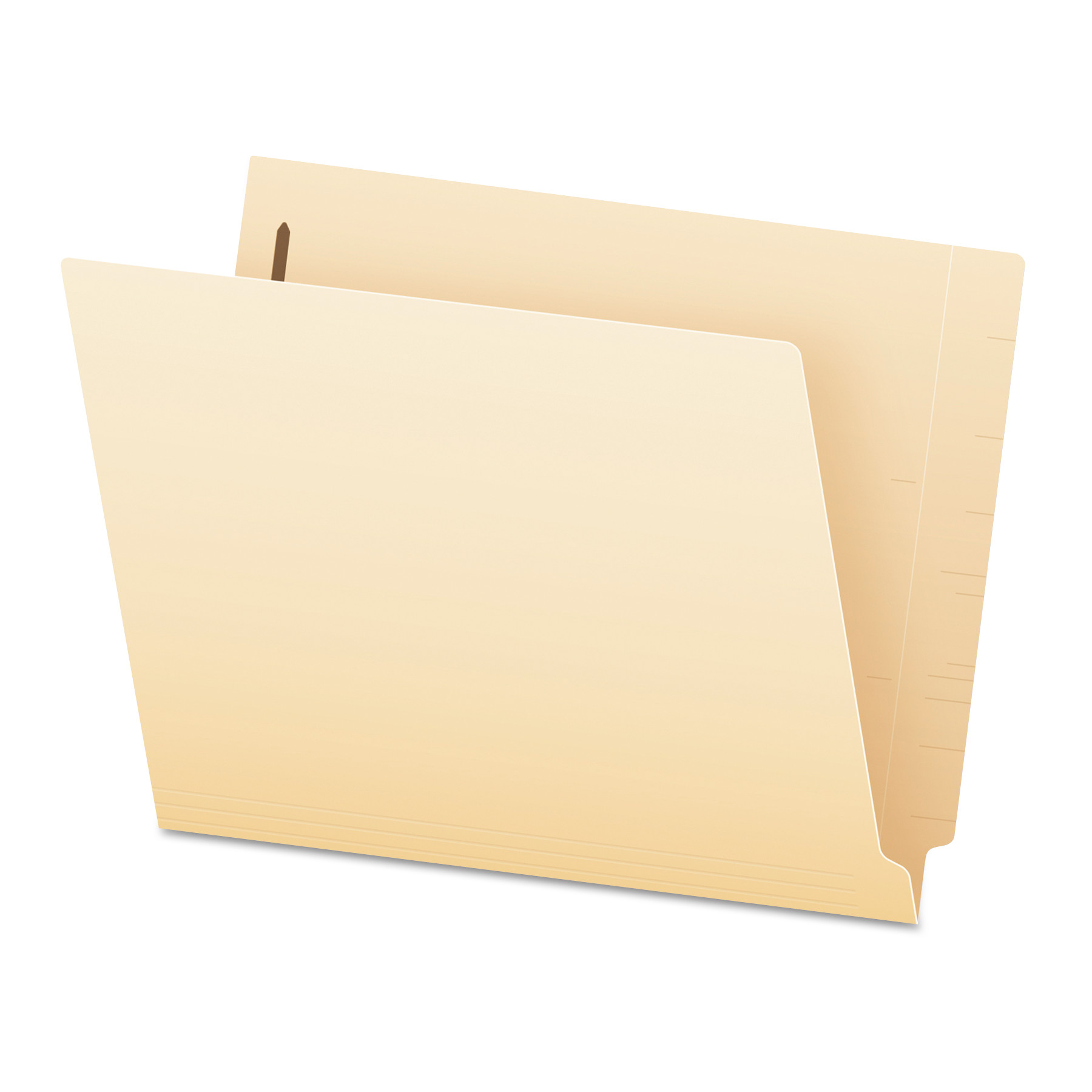 Self-Adhesive Folder Dividers with Twin-Prong Fasteners for Top/End Tab  Folders, 1 Fastener, Letter Size, Manila, 25/Pack - mastersupplyonline