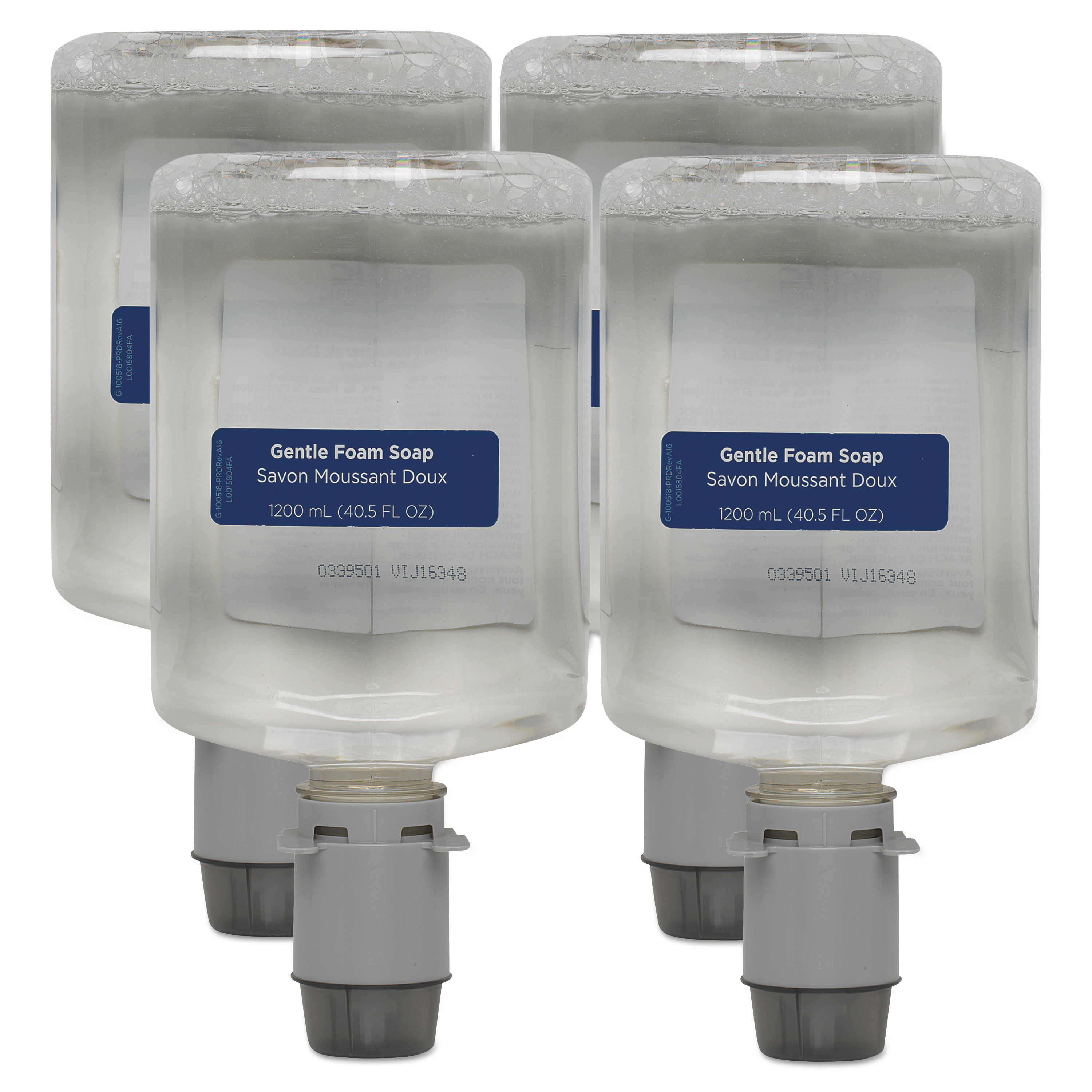  Georgia Pacific Professional 43714 Pacific Blue Ultra Soap/Sanitizer Manual Dispenser Refill, 1200 mL Bottle,4/Ctn (GPC43714) 