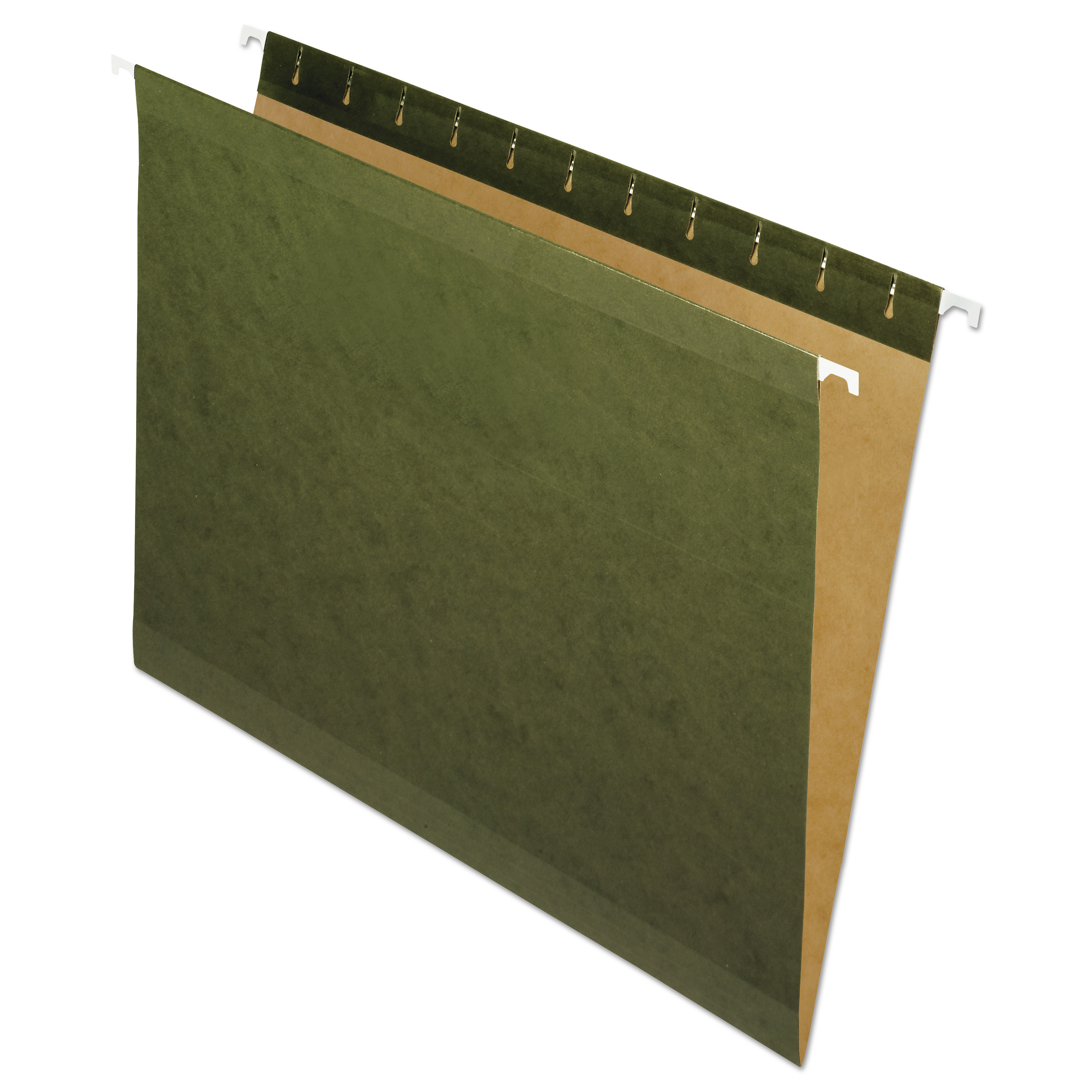  Pendaflex 04152 Reinforced Hanging File Folders, Letter Size, Straight Tab, Standard Green, 25/Box (PFX4152) 