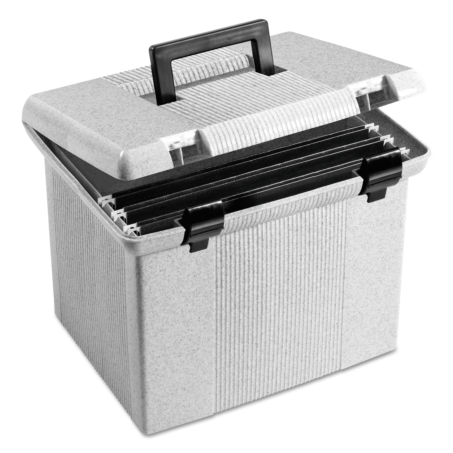  Pendaflex 41747 Portable File Boxes, Letter Files, 13.88 x 14 x 11.13, Granite (PFX41747) 