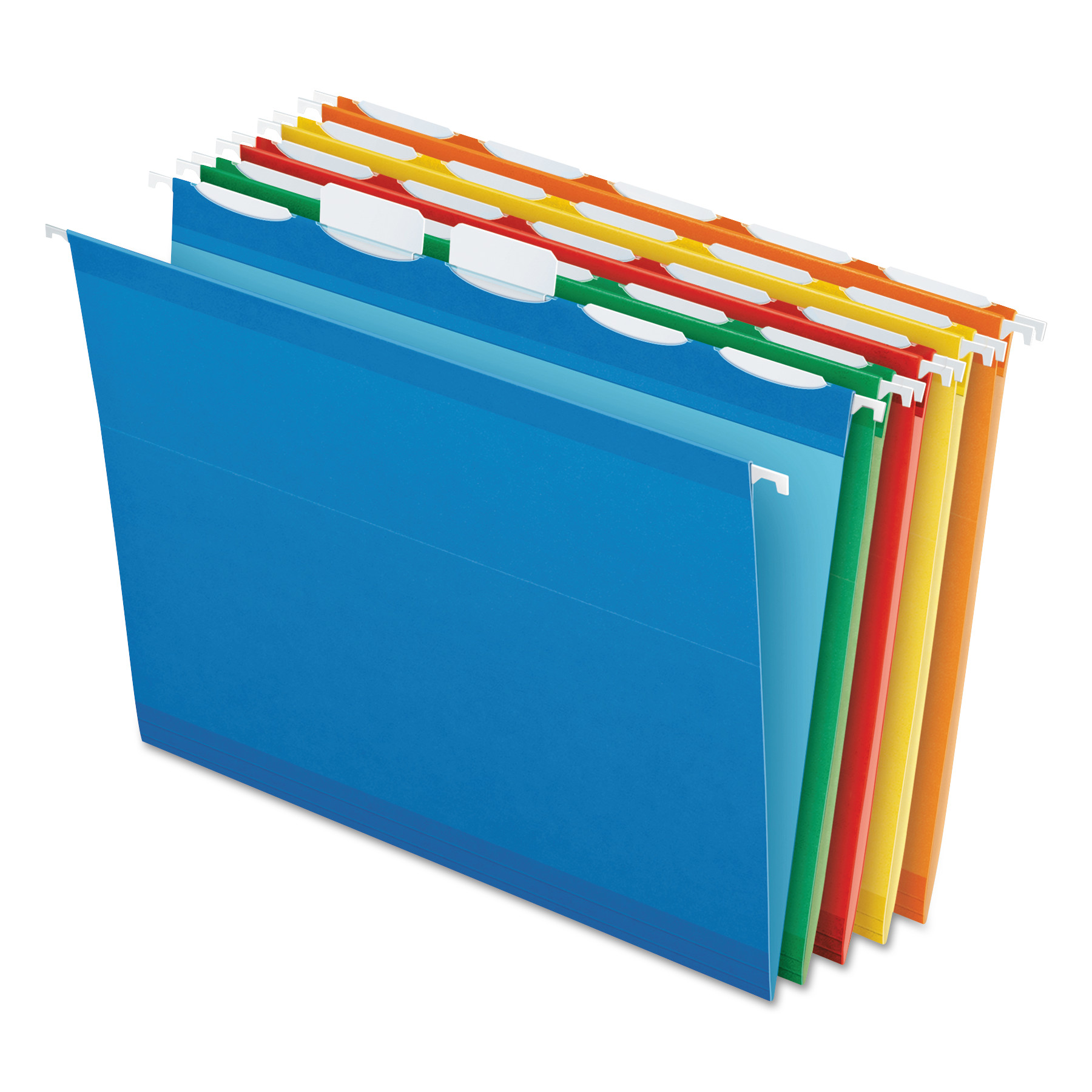  Pendaflex 42592 Ready-Tab Colored Reinforced Hanging Folders, Letter Size, 1/5-Cut Tab, Assorted, 25/Box (PFX42592) 