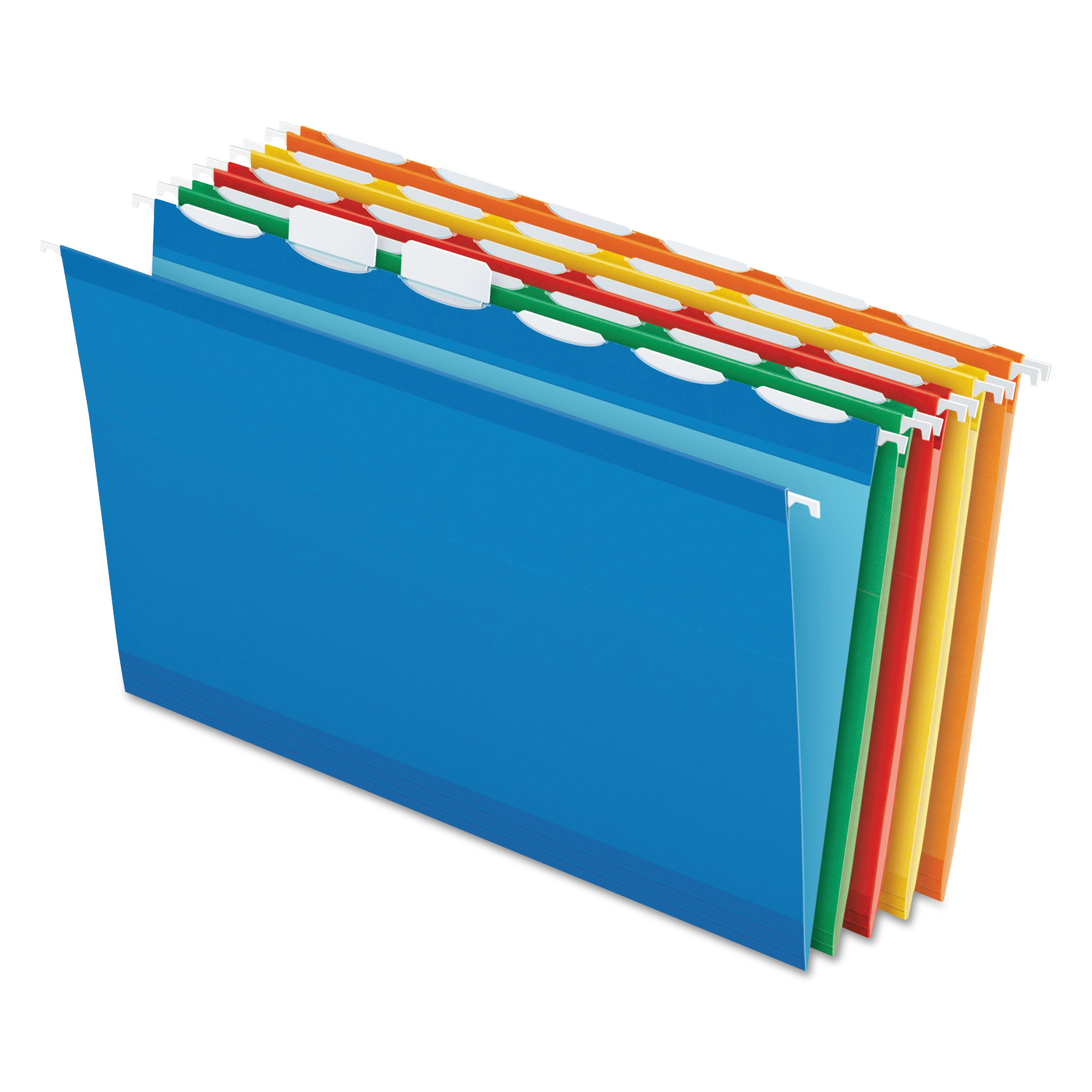  Pendaflex 42593 Ready-Tab Colored Reinforced Hanging Folders, Legal Size, 1/6-Cut Tab, Assorted, 25/Box (PFX42593) 