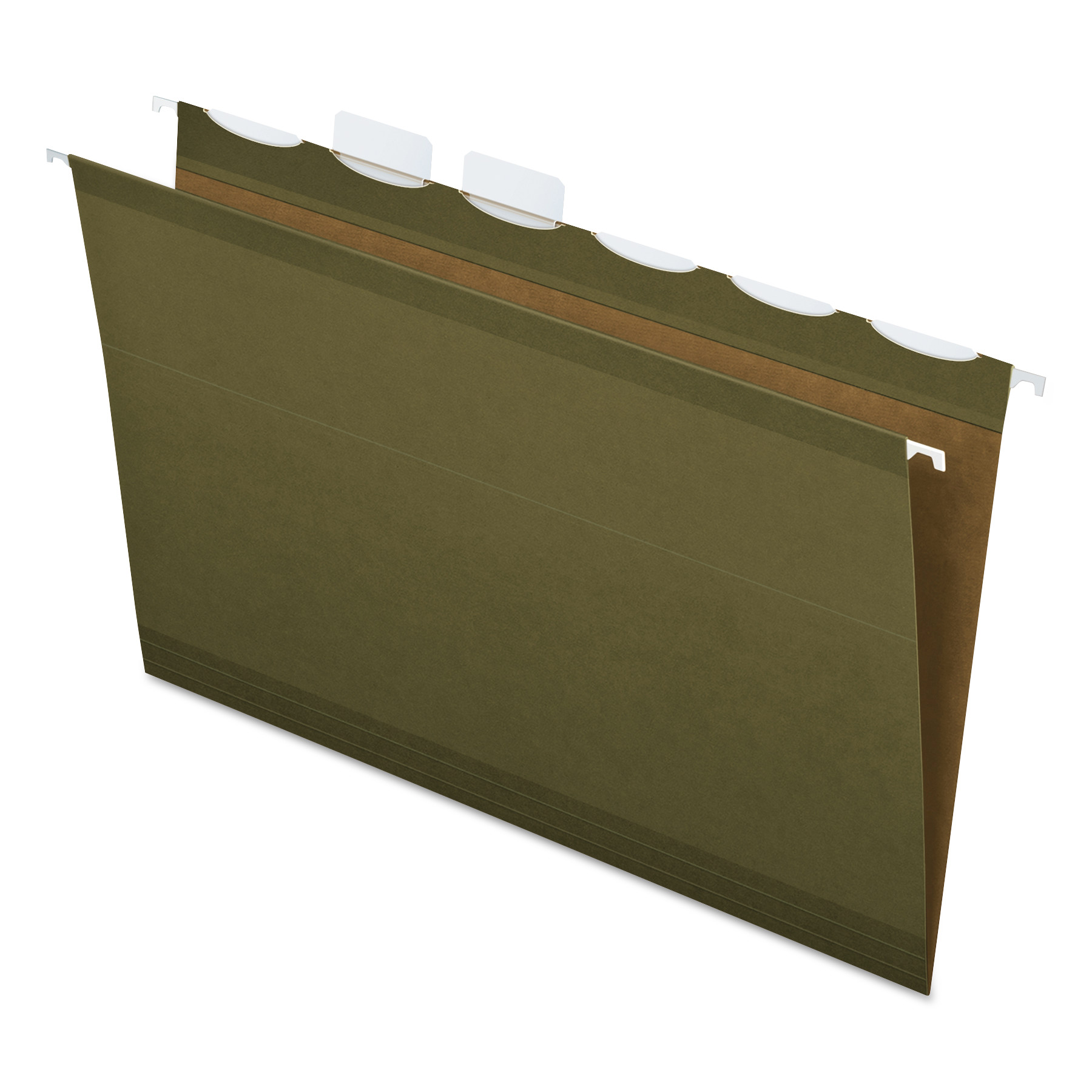  Pendaflex 42703 Ready-Tab Extra Capacity Reinforced Colored Hanging Folders, Legal Size, 1/6-Cut Tab, Standard Green, 20/Box (PFX42703) 