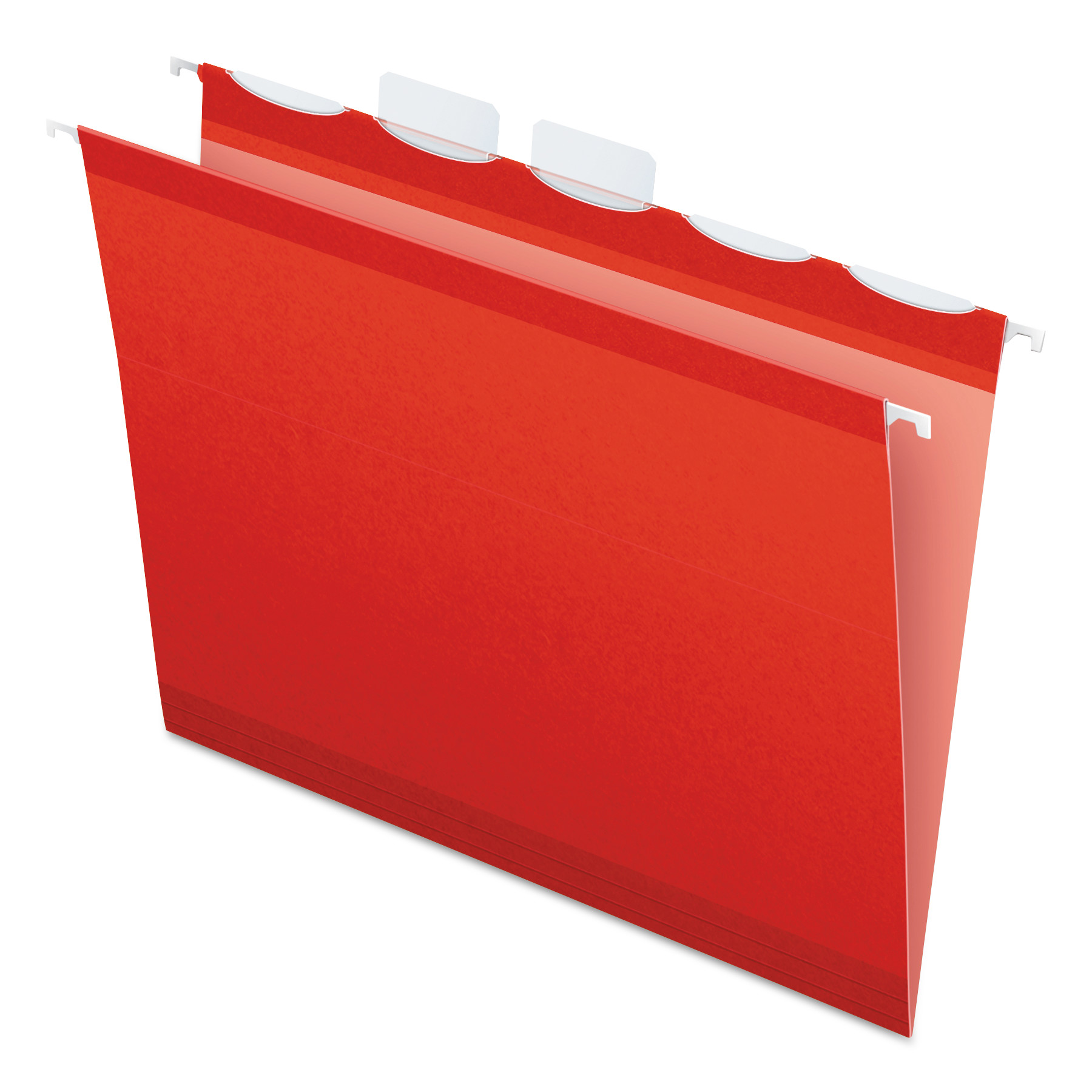  Pendaflex 42623 Ready-Tab Colored Reinforced Hanging Folders, Letter Size, 1/5-Cut Tab, Red, 25/Box (PFX42623) 