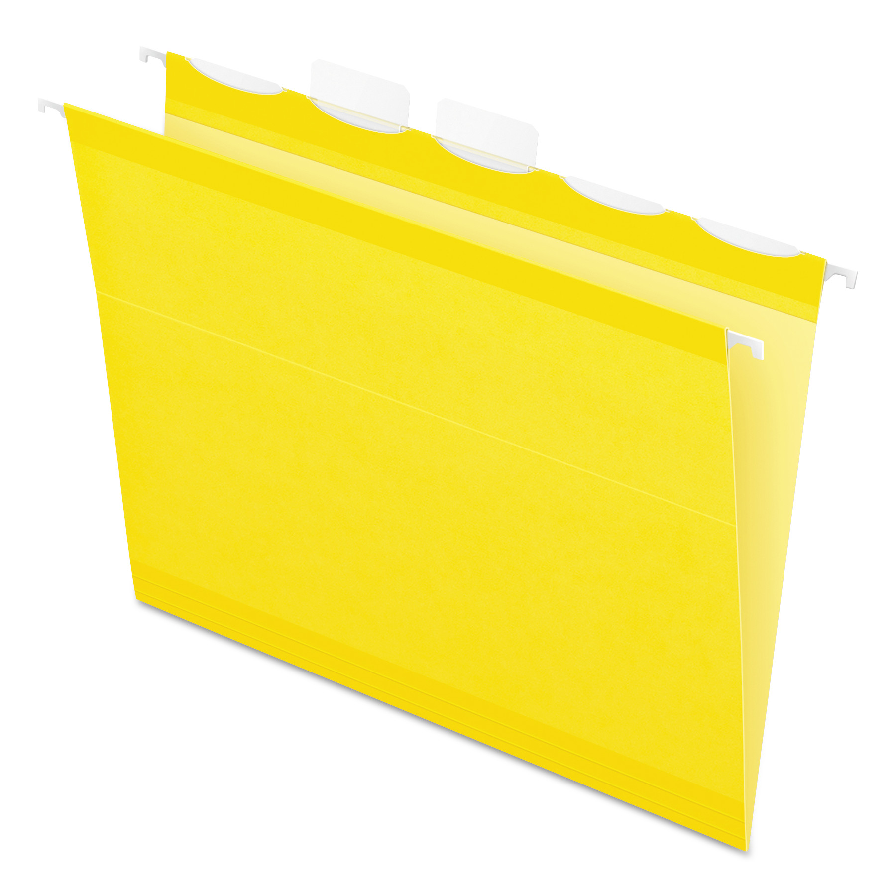  Pendaflex 42624 Ready-Tab Colored Reinforced Hanging Folders, Letter Size, 1/5-Cut Tab, Yellow, 25/Box (PFX42624) 