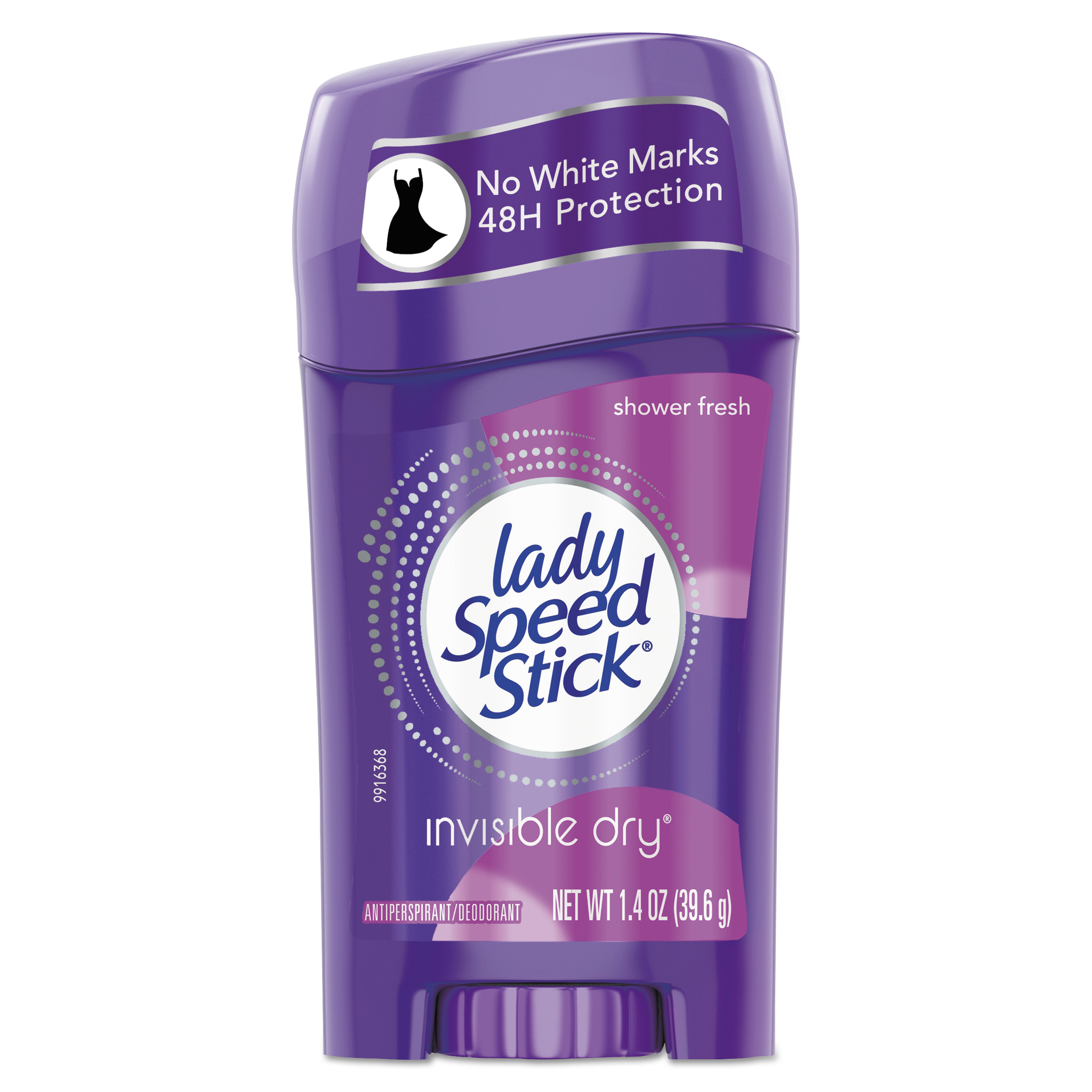  Lady Speed Stick 96299 Invisible Dry Antiperspirant, Fresh, 1.4 oz, White, 12/Carton (CPC96299) 