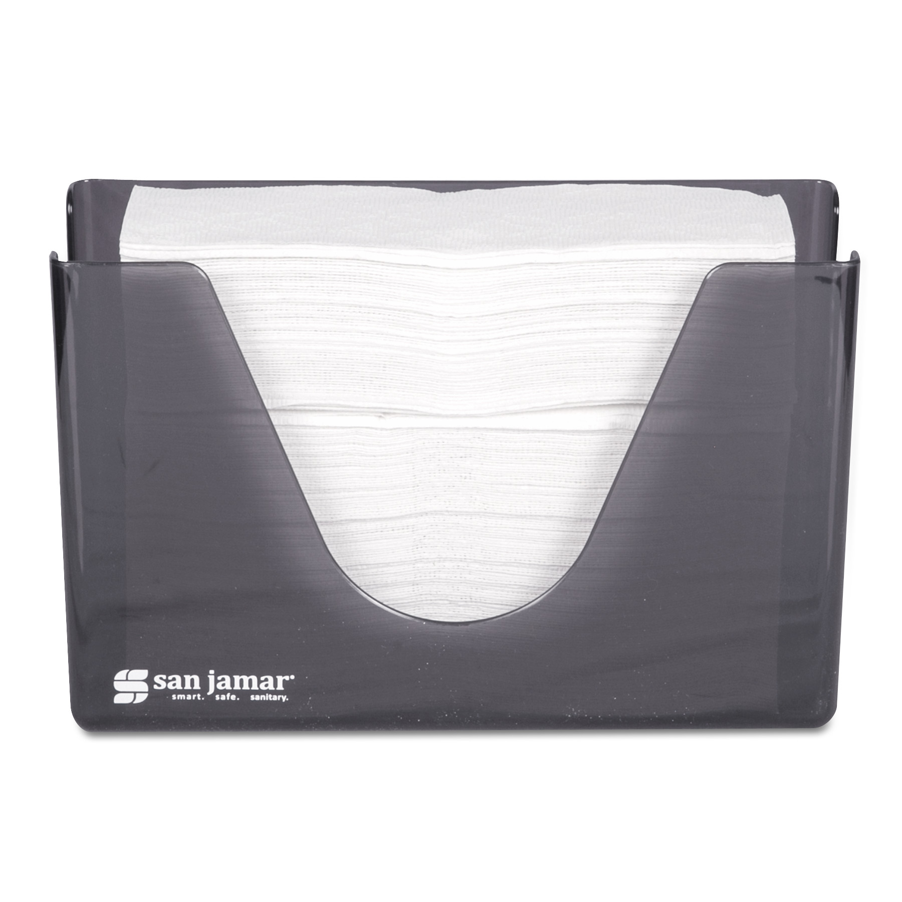  San Jamar SAN T1720TBK Countertop Folded Towel Dispenser, Plastic, Black Pearl, 11 x 4 3/8 x 7 (SJMT1720TBK) 