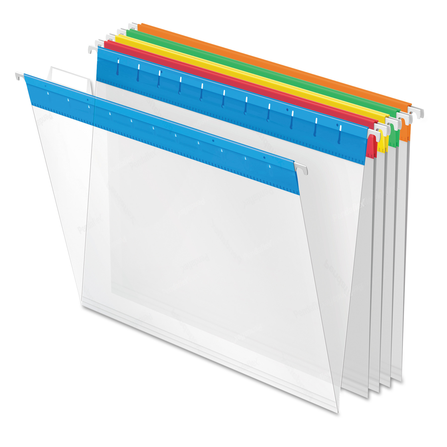  Pendaflex 55708 Poly Hanging Folders, Letter Size, 1/5-Cut Tab, Assorted, 25/Box (PFX55708) 