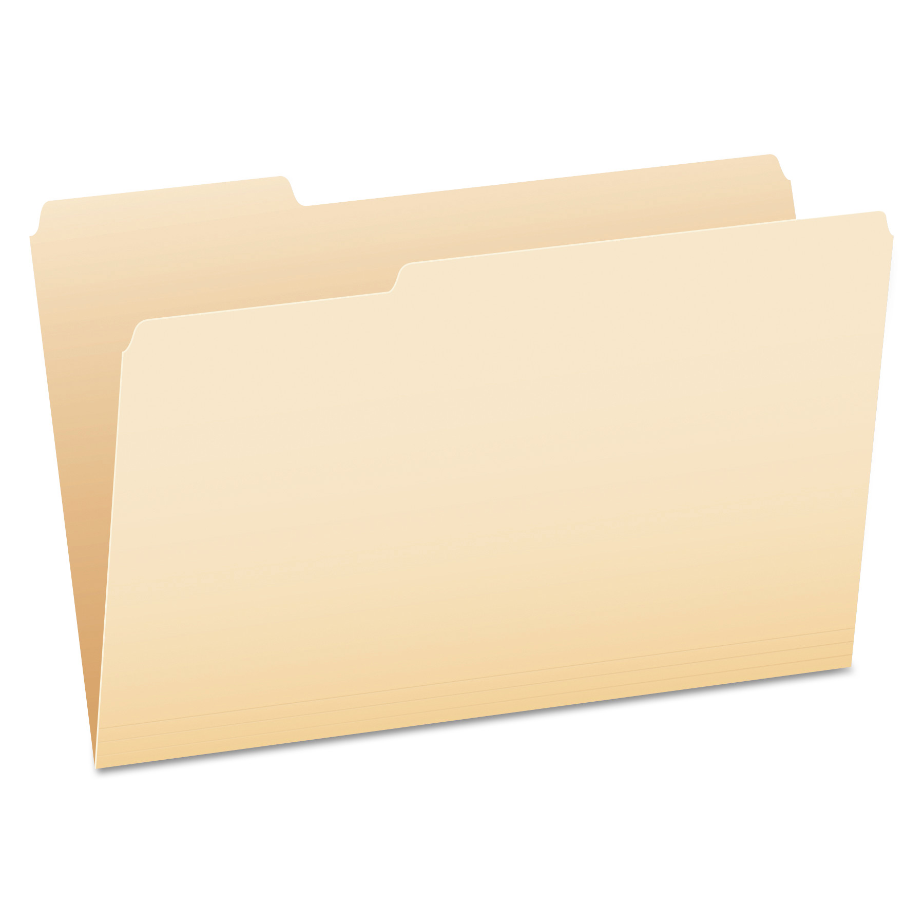 Manila File Folders, 1/3-Cut Tabs, Legal Size, 100/Box