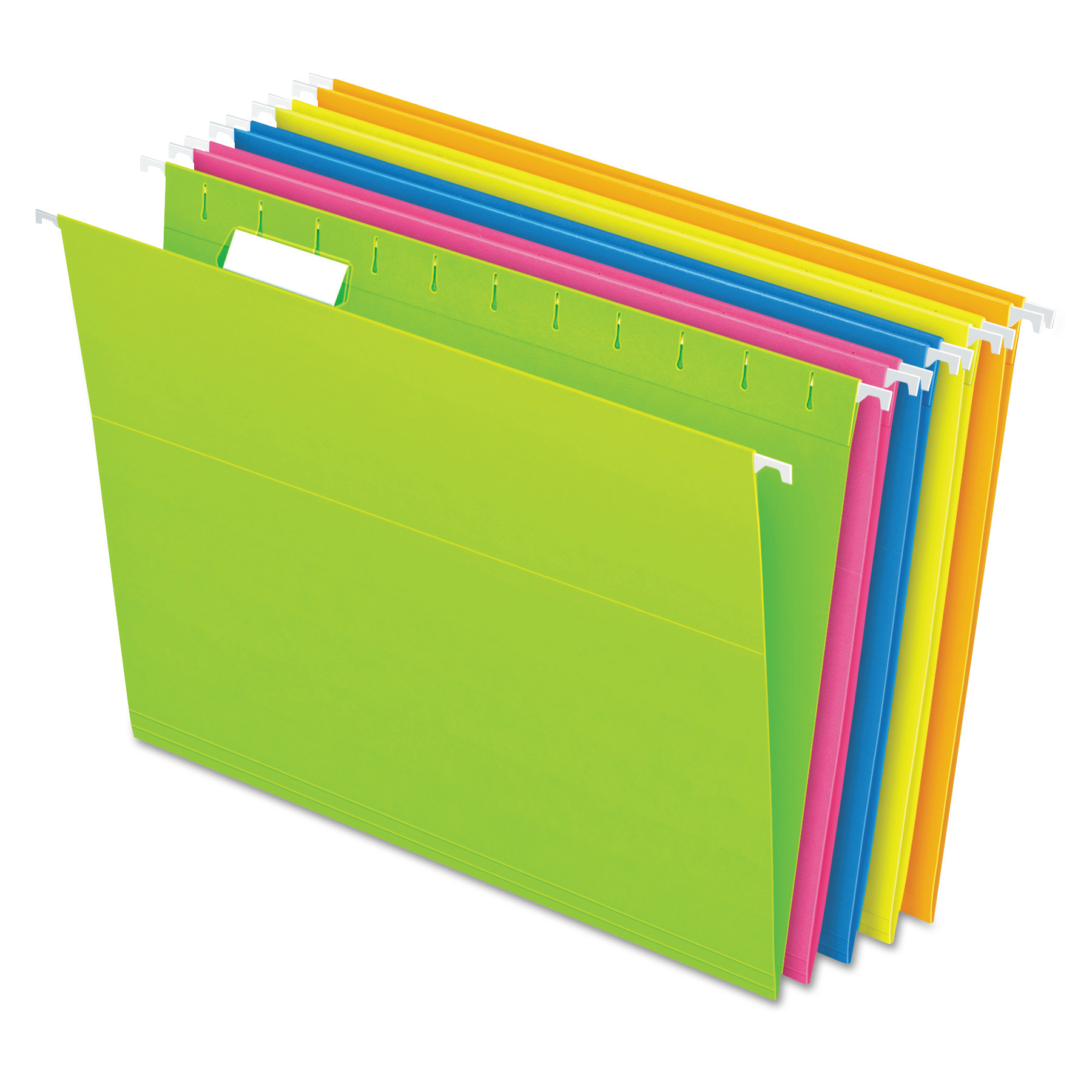  Pendaflex 81672 Glow Hanging File Folders, Letter Size, 1/5-Cut Tab, Assorted, 25/Box (PFX81672) 