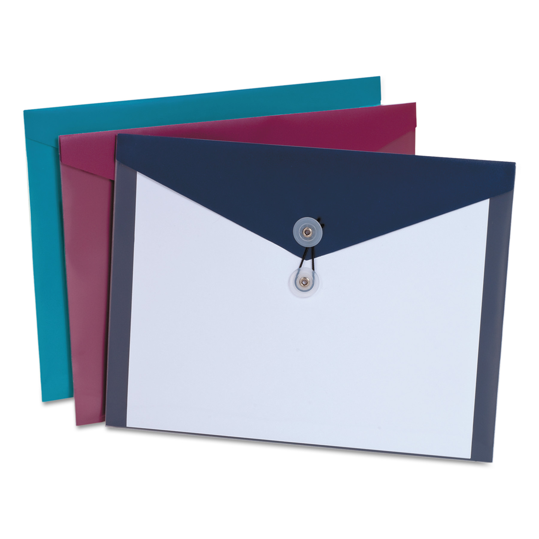  Pendaflex 90016 Poly Envelopes, Letter Size, Assorted Colors, 4/Pack (PFX90016) 