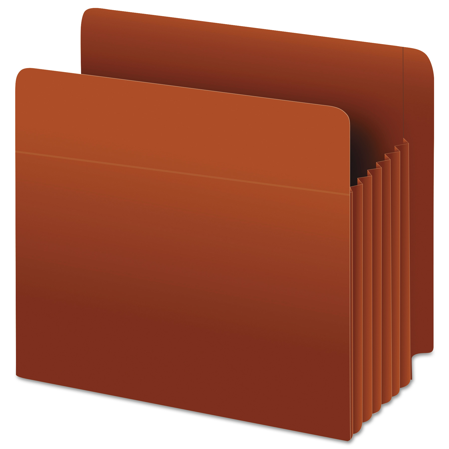  Pendaflex 95363 Heavy-Duty End Tab File Pockets, 5.25 Expansion, Letter Size, Red Fiber, 10/Box (PFX95363) 