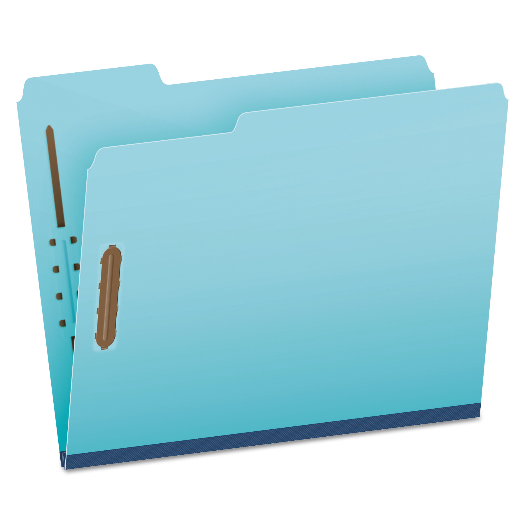  Pendaflex FP213 Heavy-Duty Pressboard Folders w/ Embossed Fasteners, Letter Size, Blue, 25/Box (PFXFP213) 