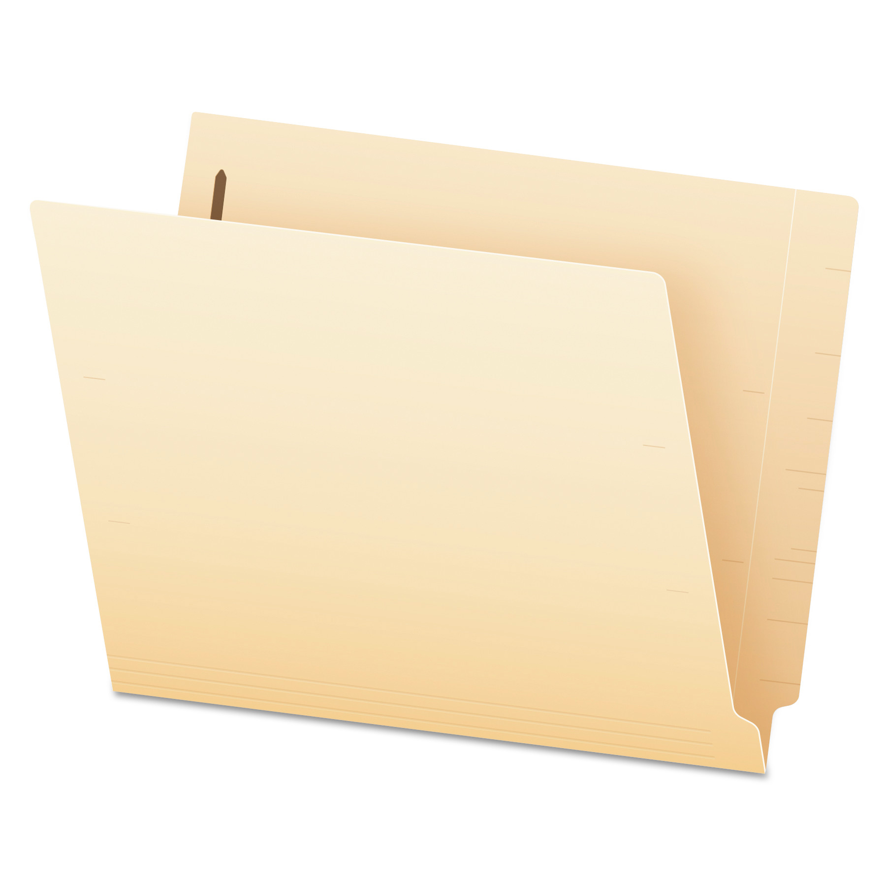 Manila End Tab Expansion Folders with Two Fasteners, 14-pt., 2-Ply Straight Tabs, Letter Size, 50/Box