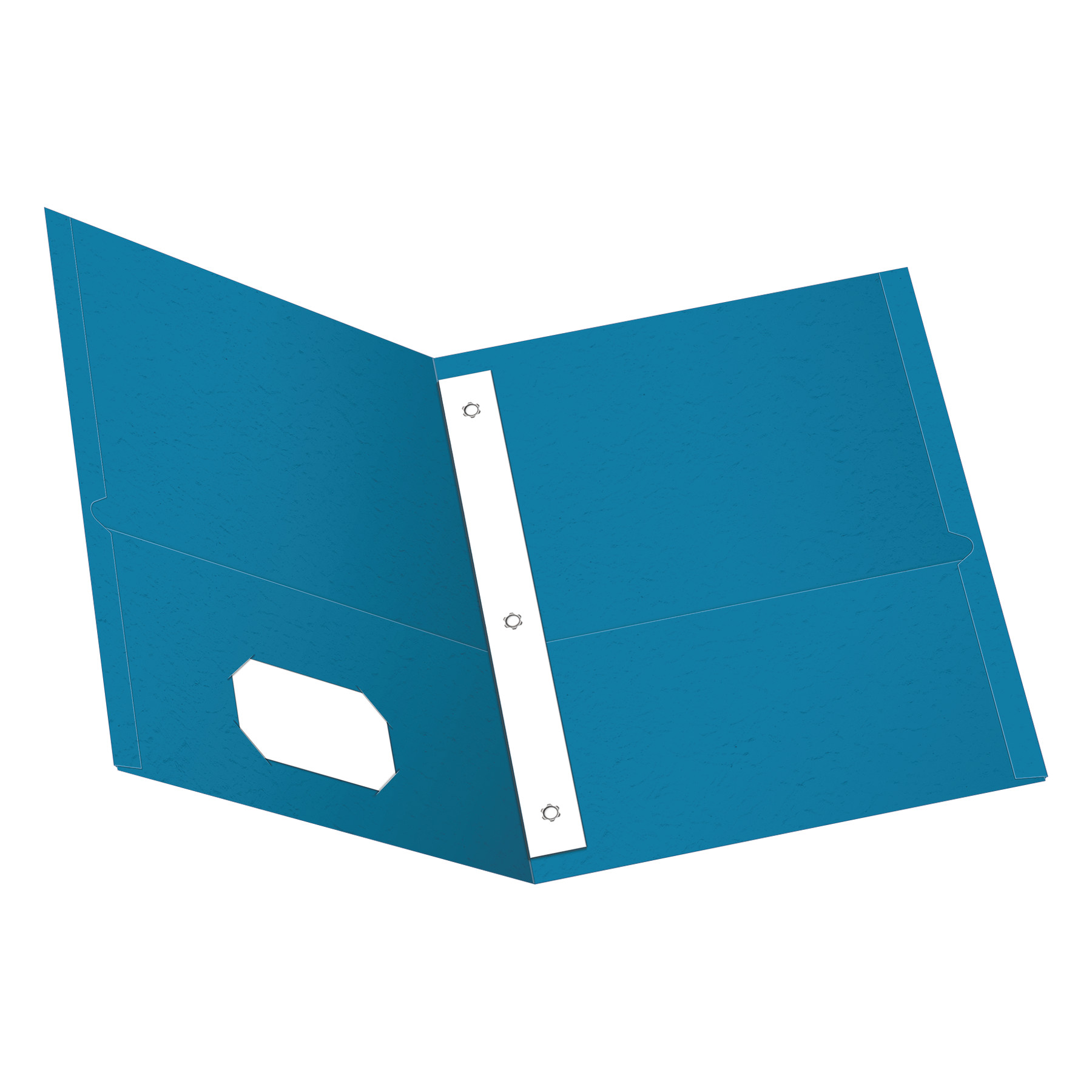 Twin-Pocket Folders with 3 Fasteners, 0.5