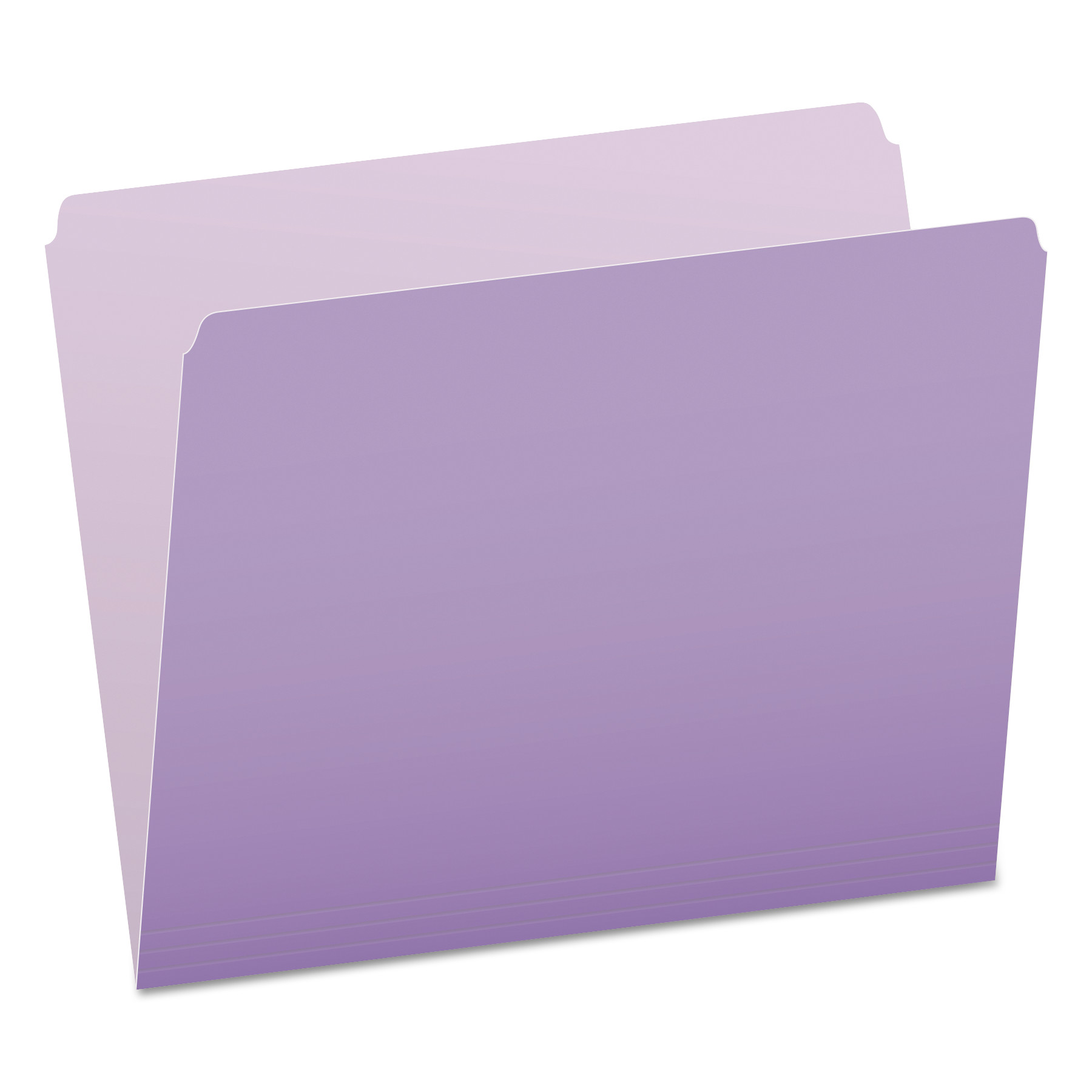  Pendaflex 152 LAV Colored File Folders, Straight Tab, Letter Size, Lavender/Light Lavender, 100/Box (PFX152LAV) 
