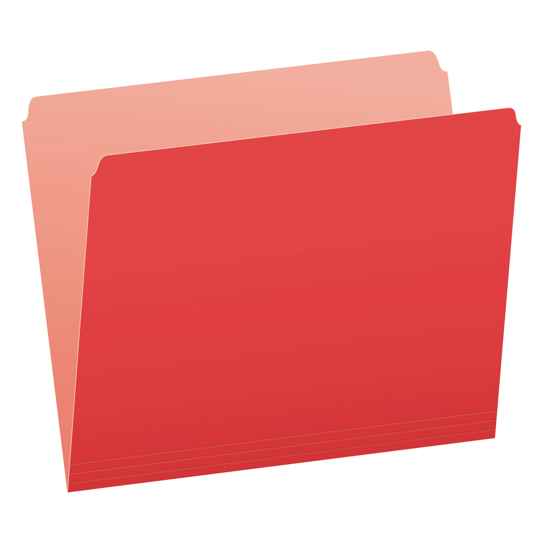  Pendaflex 152 RED Colored File Folders, Straight Tab, Letter Size, Red/Light Red, 100/Box (PFX152RED) 