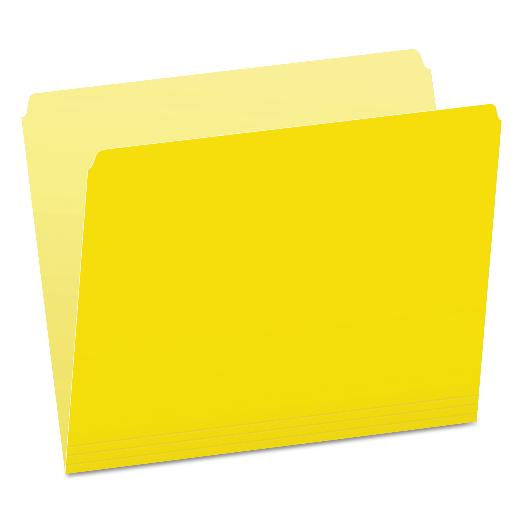  Pendaflex 152 YEL Colored File Folders, Straight Tab, Letter Size, Yellowith Light Yellow, 100/Box (PFX152YEL) 