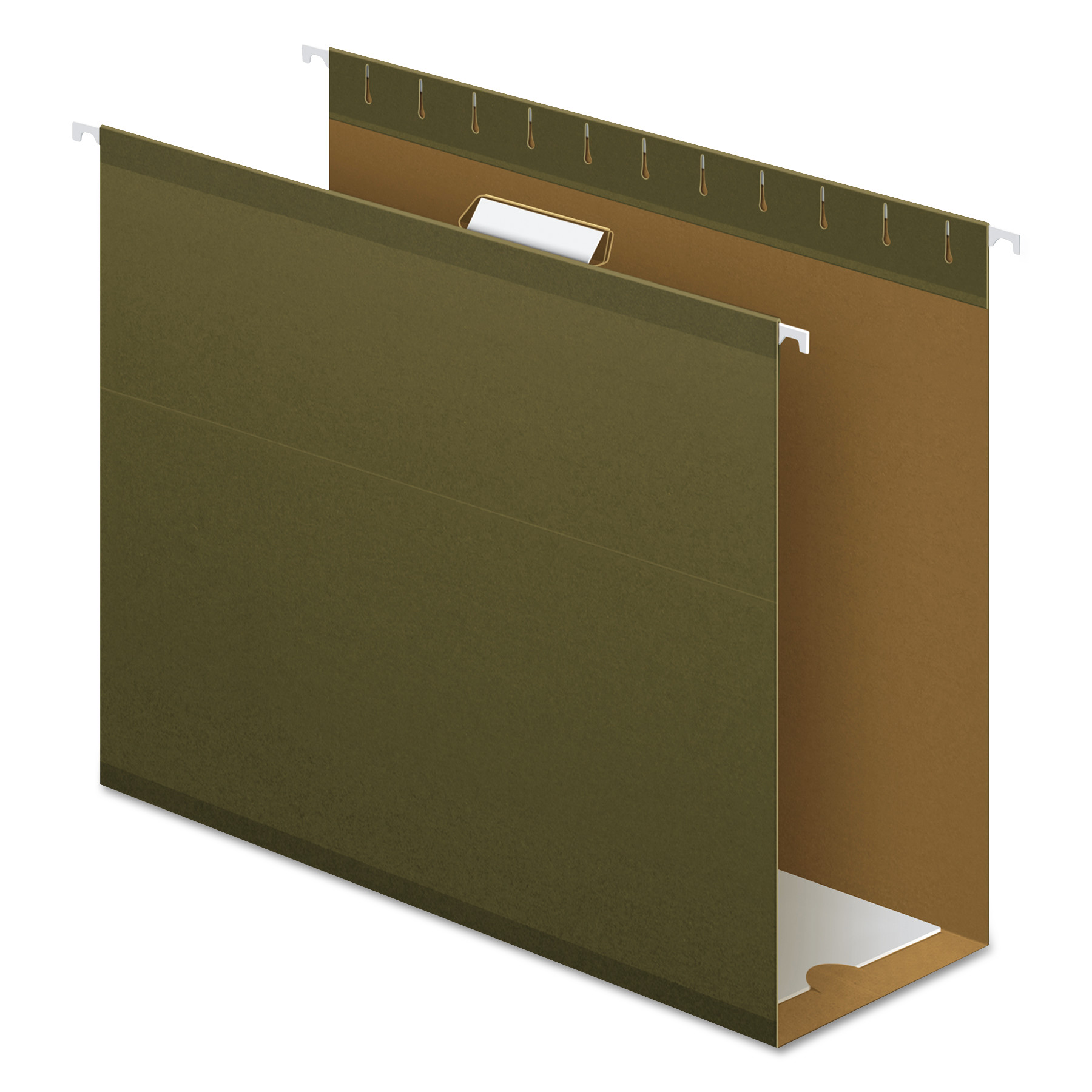  Pendaflex 04152X4 Extra Capacity Reinforced Hanging File Folders with Box Bottom, Letter Size, 1/5-Cut Tab, Standard Green, 25/Box (PFX4152X4) 