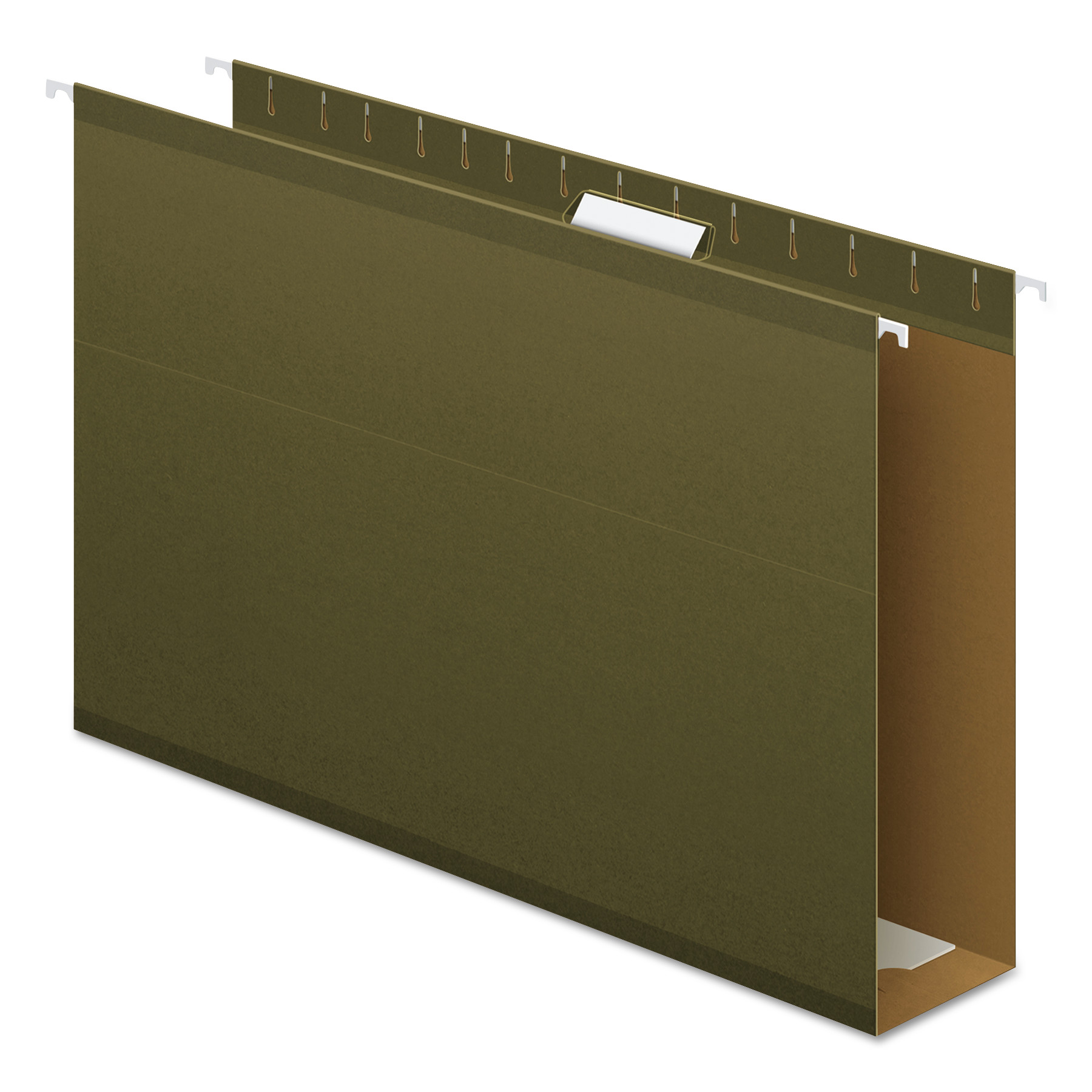  Pendaflex 04153X3 Extra Capacity Reinforced Hanging File Folders with Box Bottom, Legal Size, 1/5-Cut Tab, Standard Green, 25/Box (PFX4153X3) 