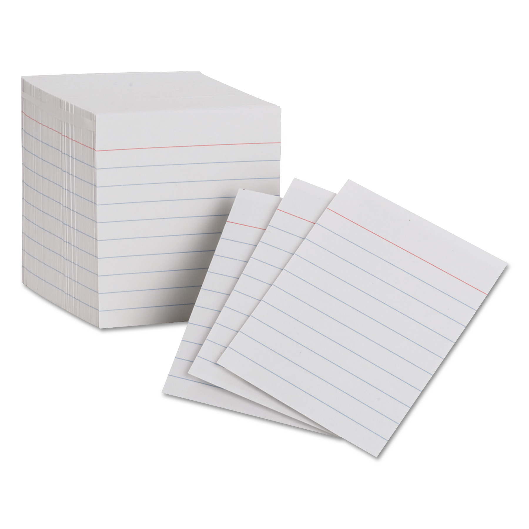 Oxford 10009EE Ruled Mini Index Cards, 3 x 2 1/2, White, 200/Pack (PFX10009) 