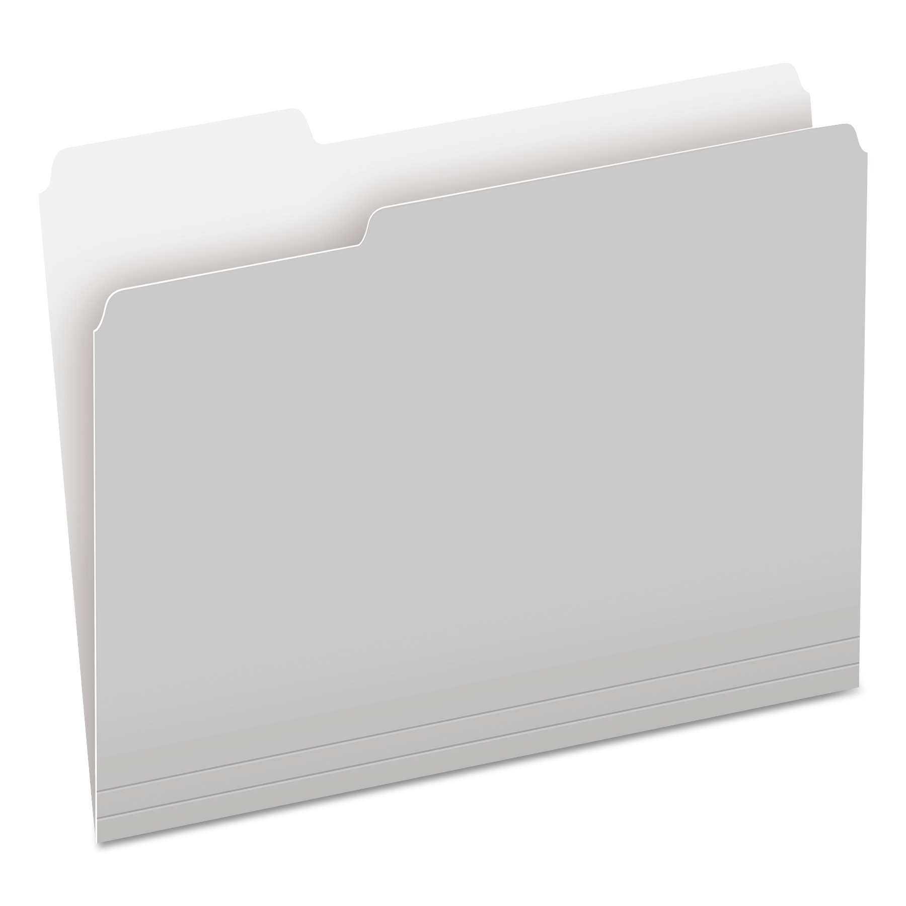  Pendaflex 152 1/3 GRA Colored File Folders, 1/3-Cut Tabs, Letter Size, Gray/Light Gray, 100/Box (PFX15213GRA) 