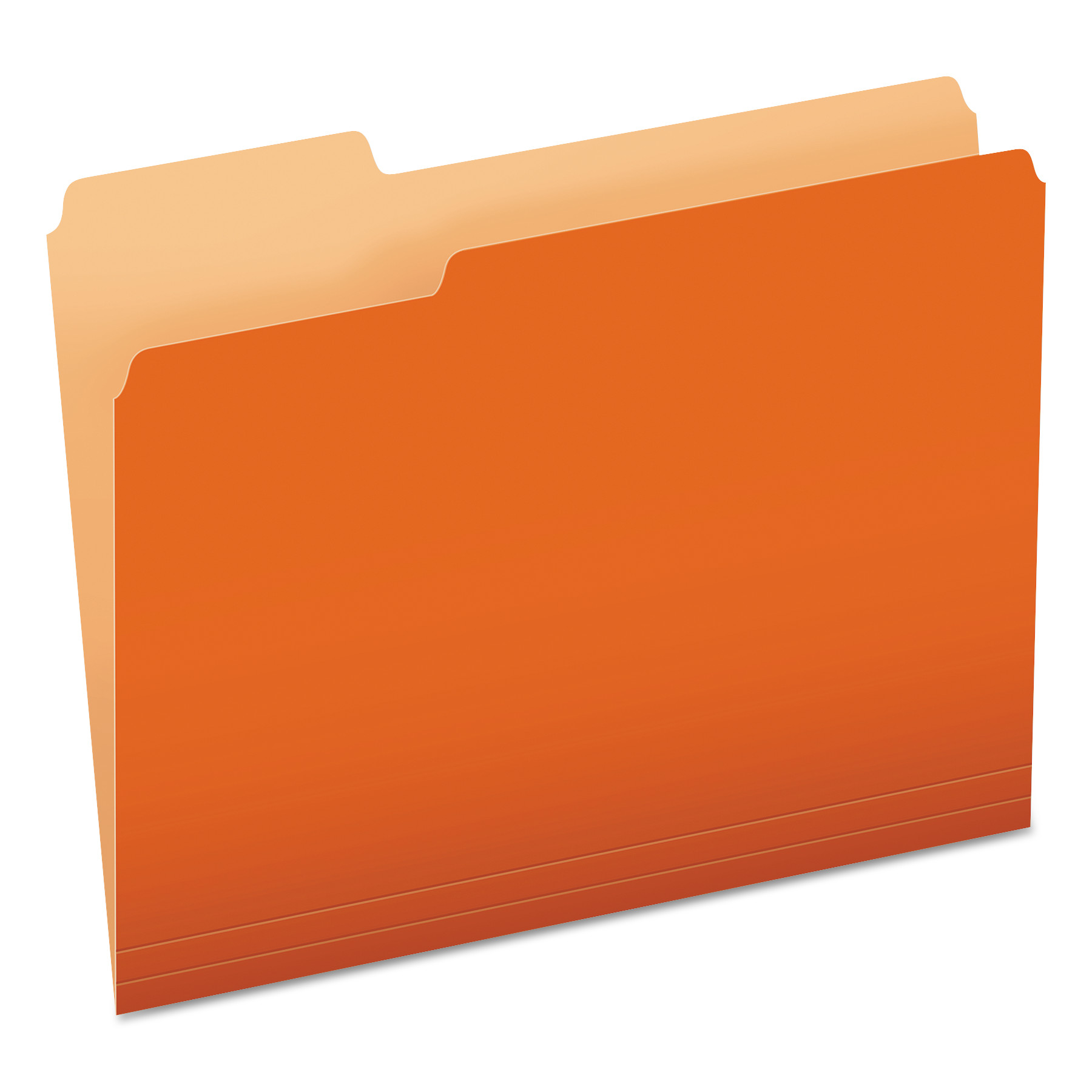  Pendaflex 152 1/3 ORA Colored File Folders, 1/3-Cut Tabs, Letter Size, Orange/Light Orange, 100/Box (PFX15213ORA) 