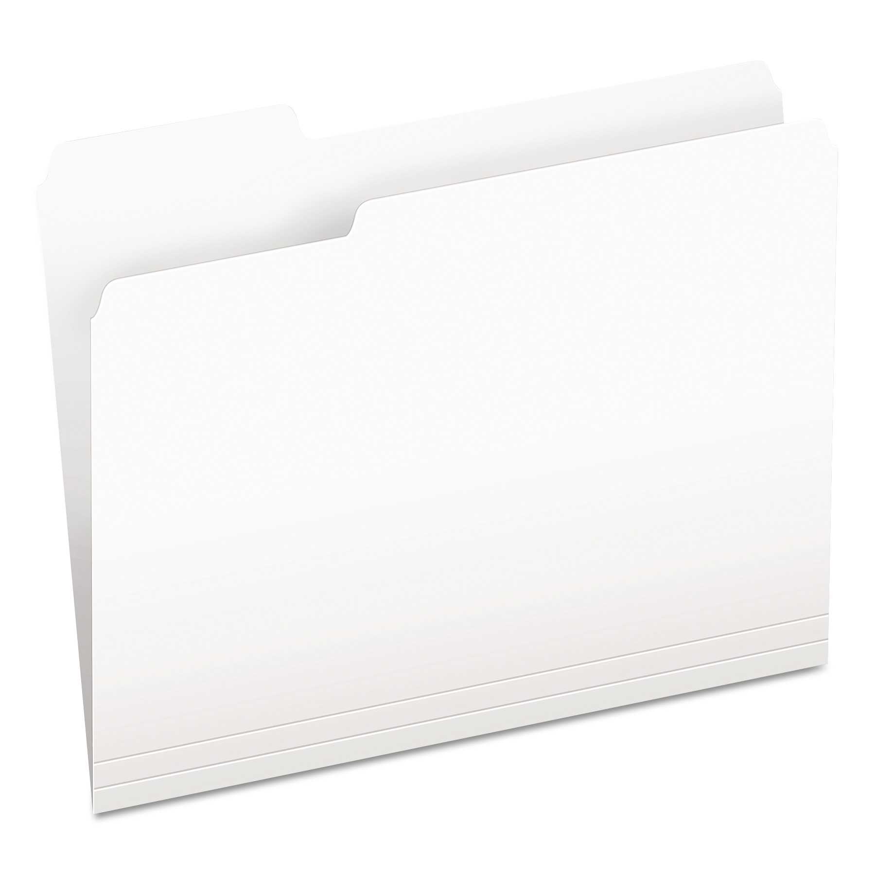  Pendaflex 152 1/3 WHI Colored File Folders, 1/3-Cut Tabs, Letter Size, White, 100/Box (PFX15213WHI) 