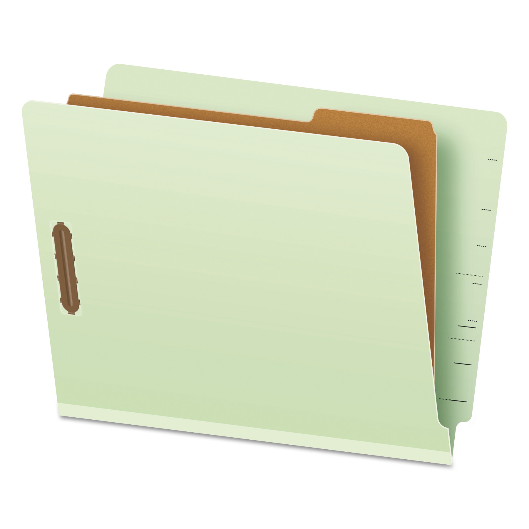  Pendaflex 23214 End Tab Classification Folders, 1 Divider, Letter Size, Pale Green, 10/Box (PFX23214) 