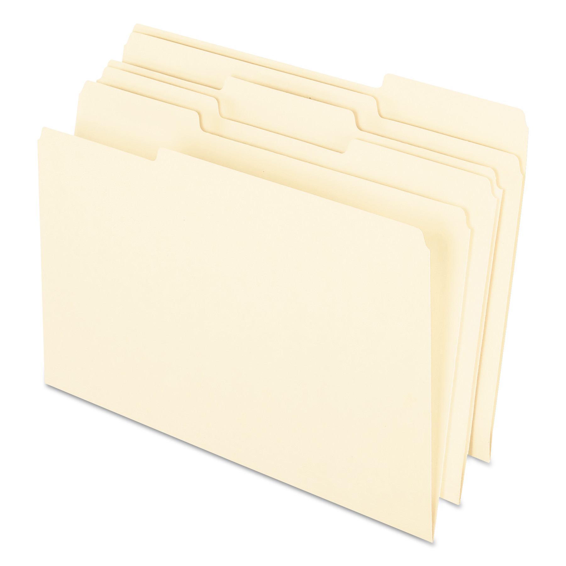 Letter Size 1/3 Cut File Folders 100/BX Manila 