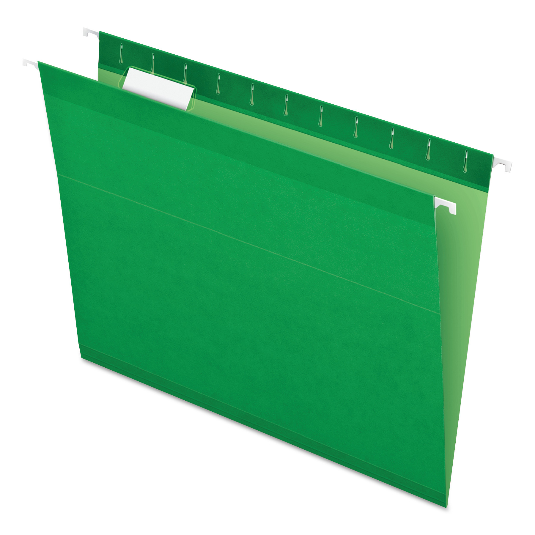 Pendaflex 04152 1/5 BGR Colored Reinforced Hanging Folders, Letter Size, 1/5-Cut Tab, Bright Green, 25/Box (PFX415215BGR) 