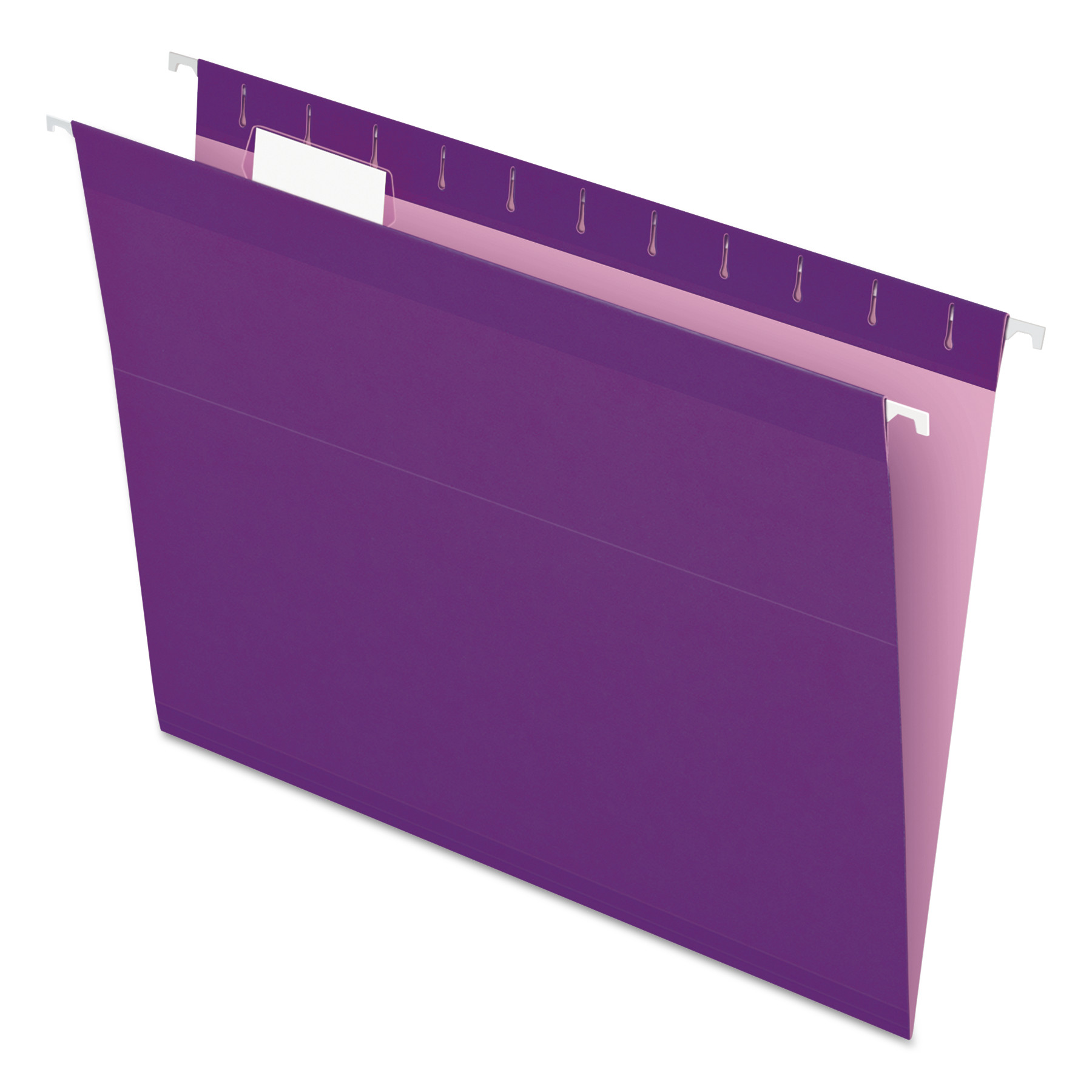  Pendaflex 04152 1/5 VIO Colored Reinforced Hanging Folders, Letter Size, 1/5-Cut Tab, Violet, 25/Box (PFX415215VIO) 