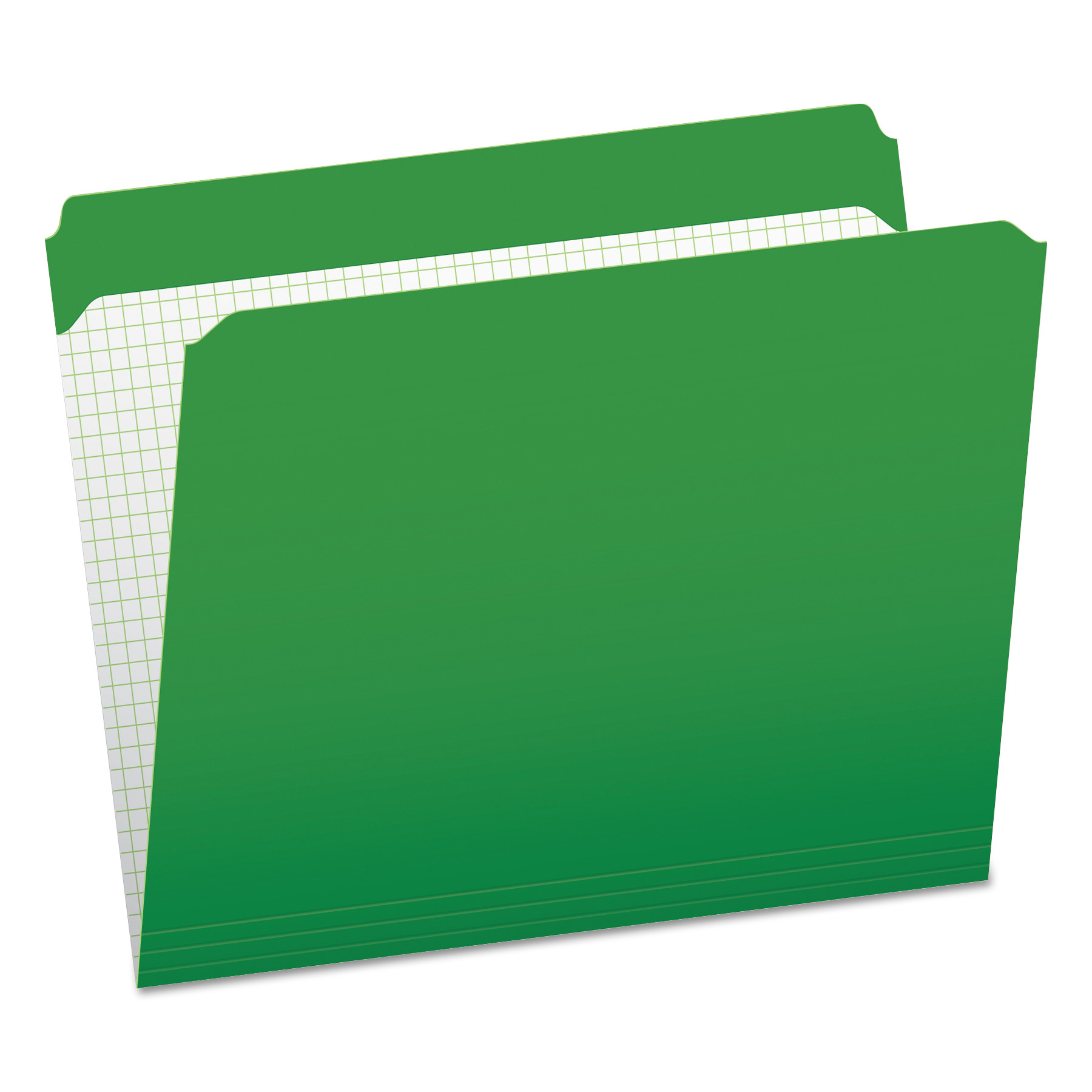  Pendaflex R152 BGR Double-Ply Reinforced Top Tab Colored File Folders, Straight Tab, Letter Size, Bright Green, 100/Box (PFXR152BGR) 