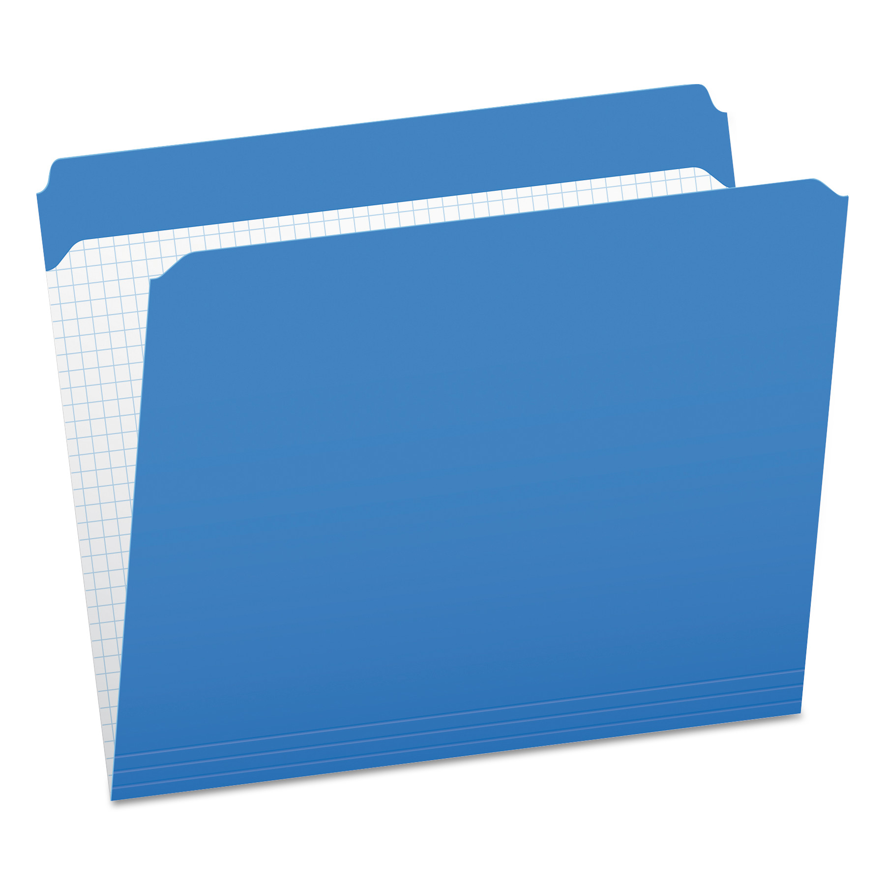  Pendaflex R152 BLU Double-Ply Reinforced Top Tab Colored File Folders, Straight Tab, Letter Size, Blue, 100/Box (PFXR152BLU) 