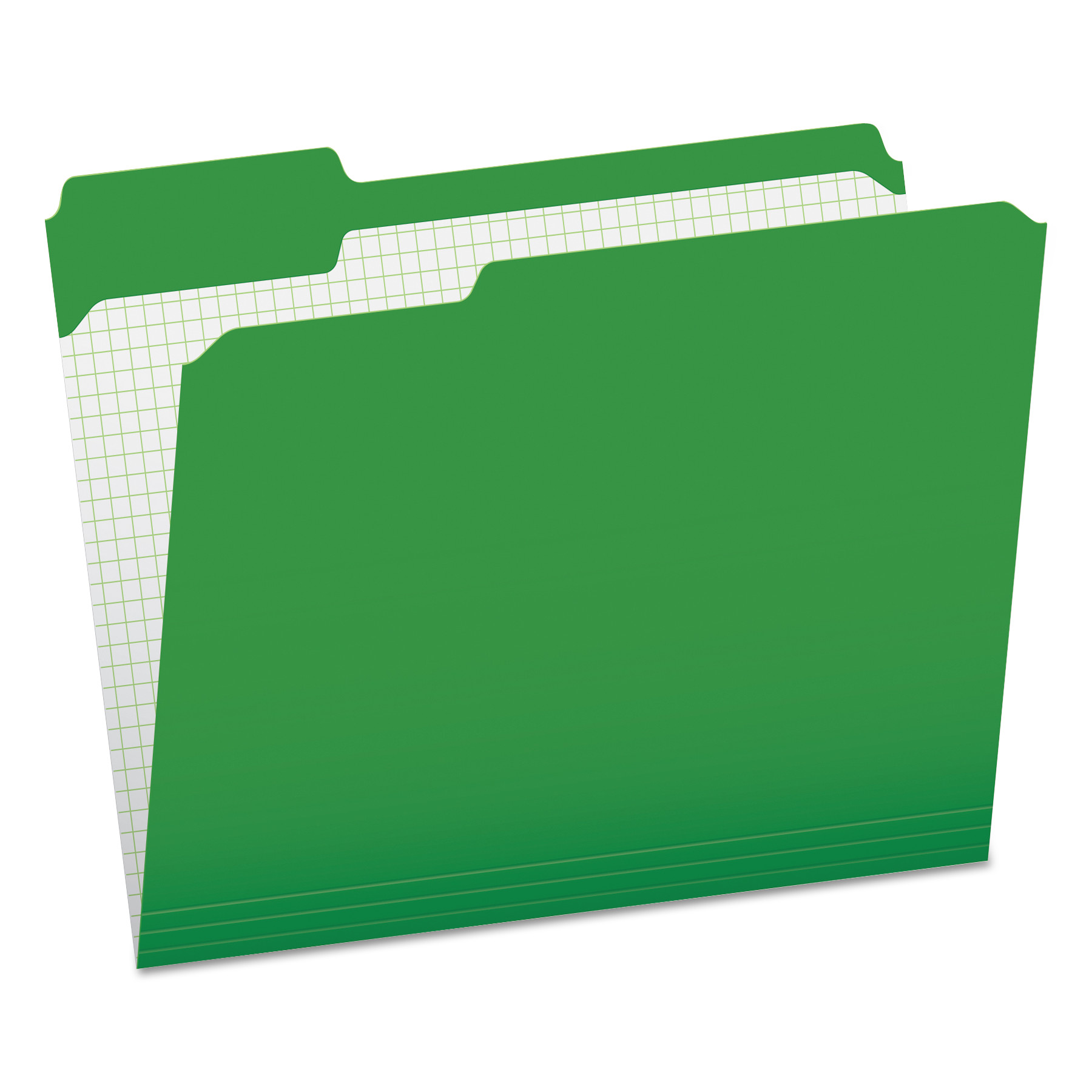 Pendaflex R152 1/3 BGR Double-Ply Reinforced Top Tab Colored File Folders, 1/3-Cut Tabs, Letter Size, Bright Green, 100/Box (PFXR15213BGR) 