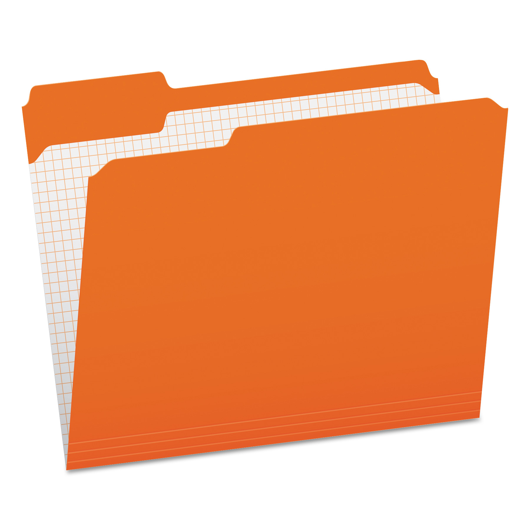  Pendaflex R152 1/3 ORA Double-Ply Reinforced Top Tab Colored File Folders, 1/3-Cut Tabs, Letter Size, Orange, 100/Box (PFXR15213ORA) 