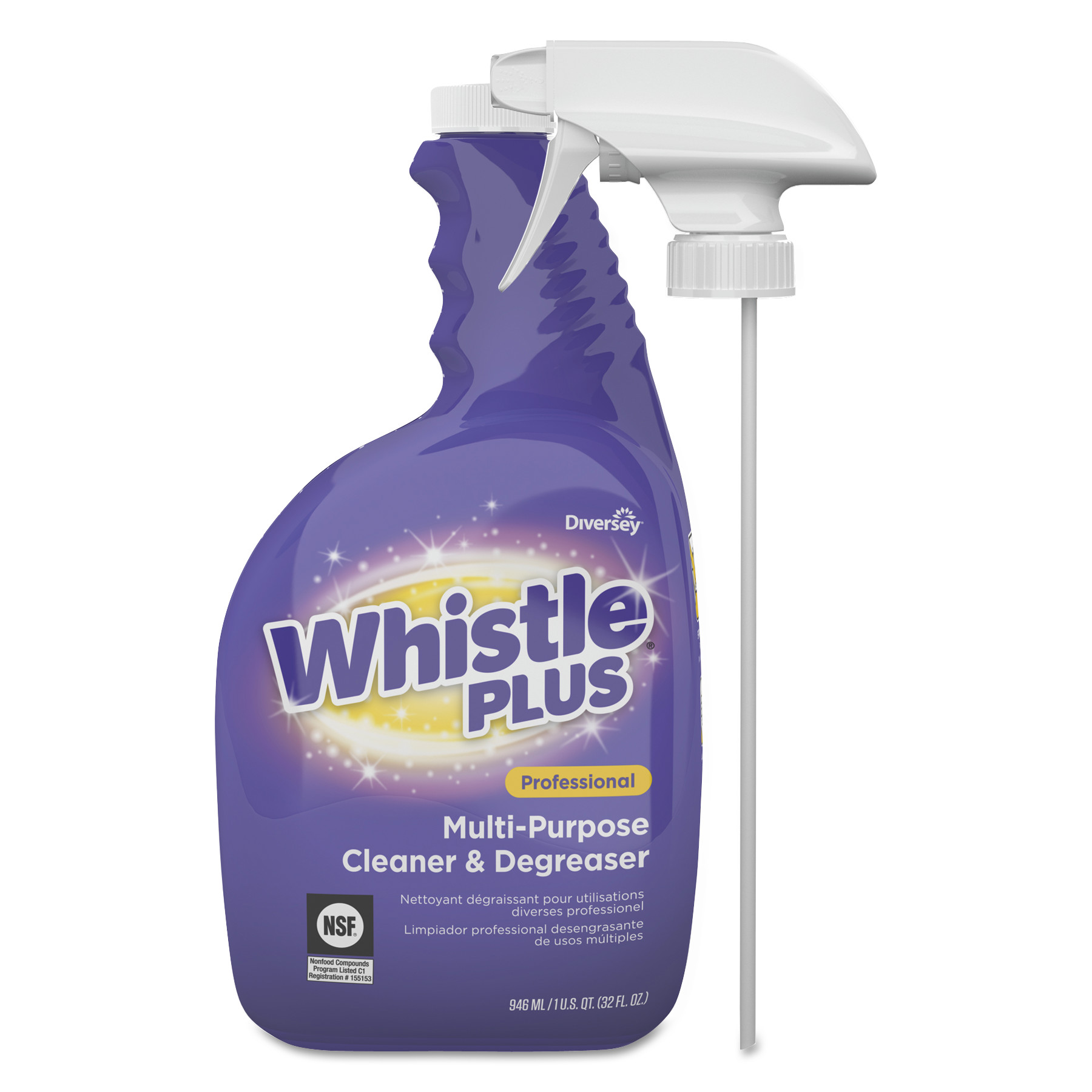  Diversey CBD540571 Whistle Plus Professional Multi-Purpose Cleaner and Degreaser, Citrus, 32 oz (DVOCBD540571EA) 