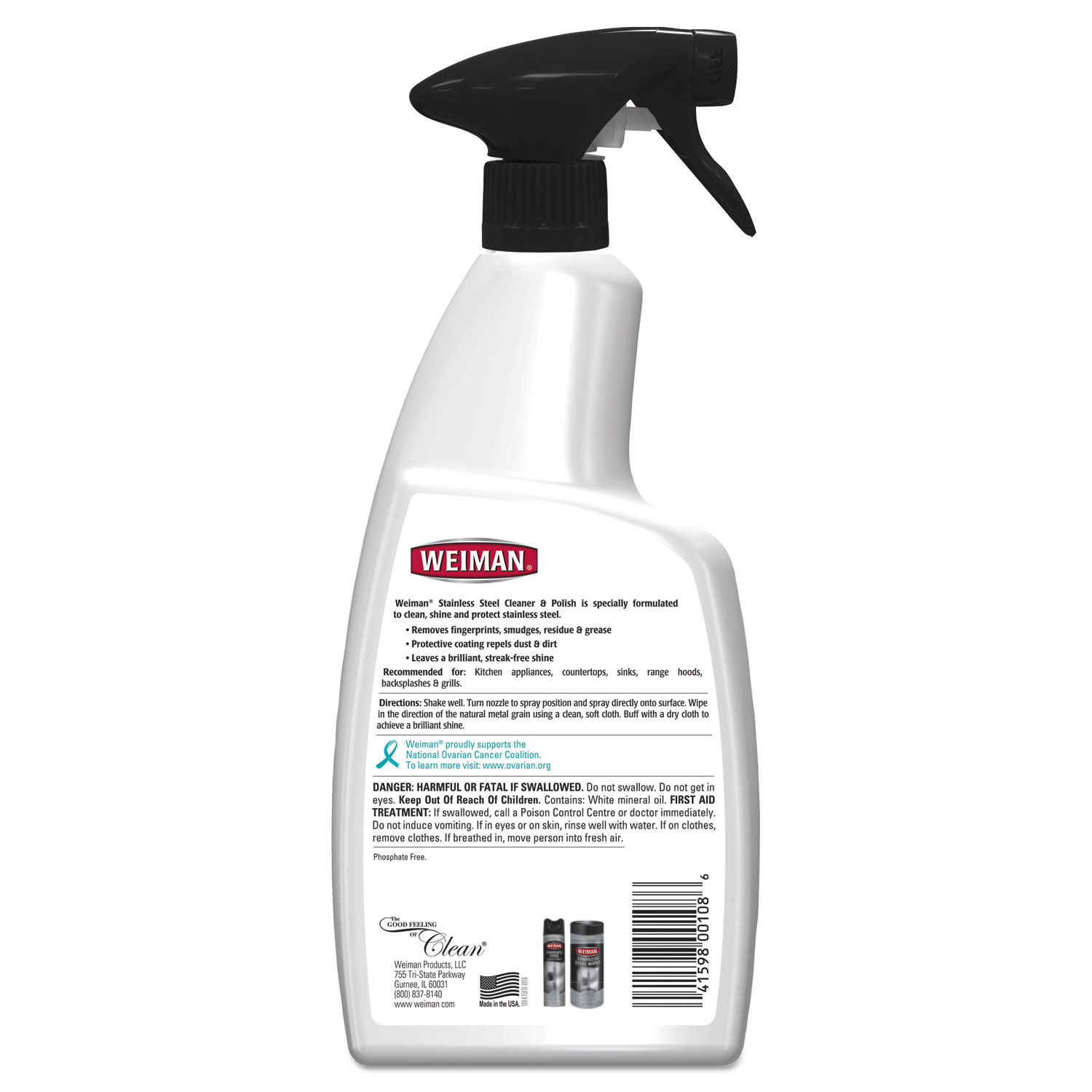 Stainless Steel Cleaner And Polish Floral Scent 22 Oz Trigger