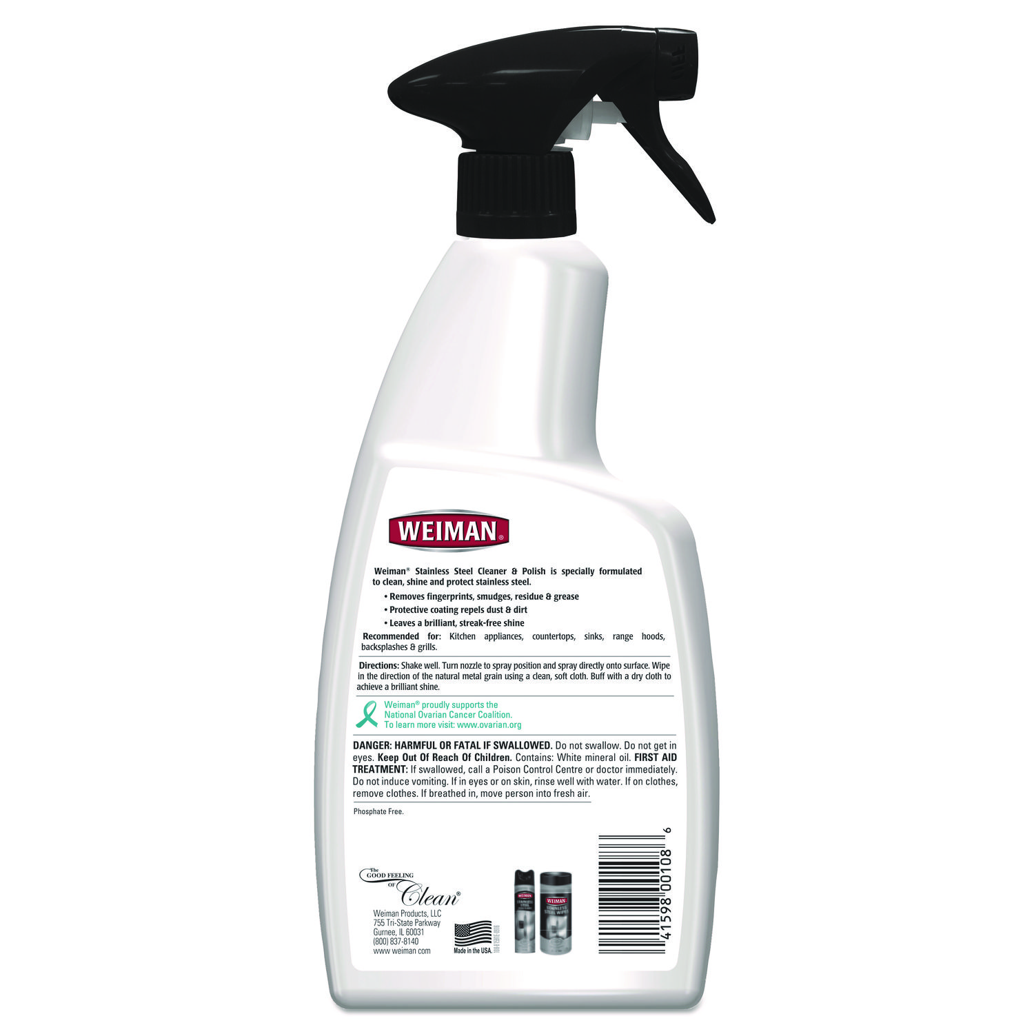 Stainless Steel Cleaner And Polish Floral Scent 22 Oz Spray