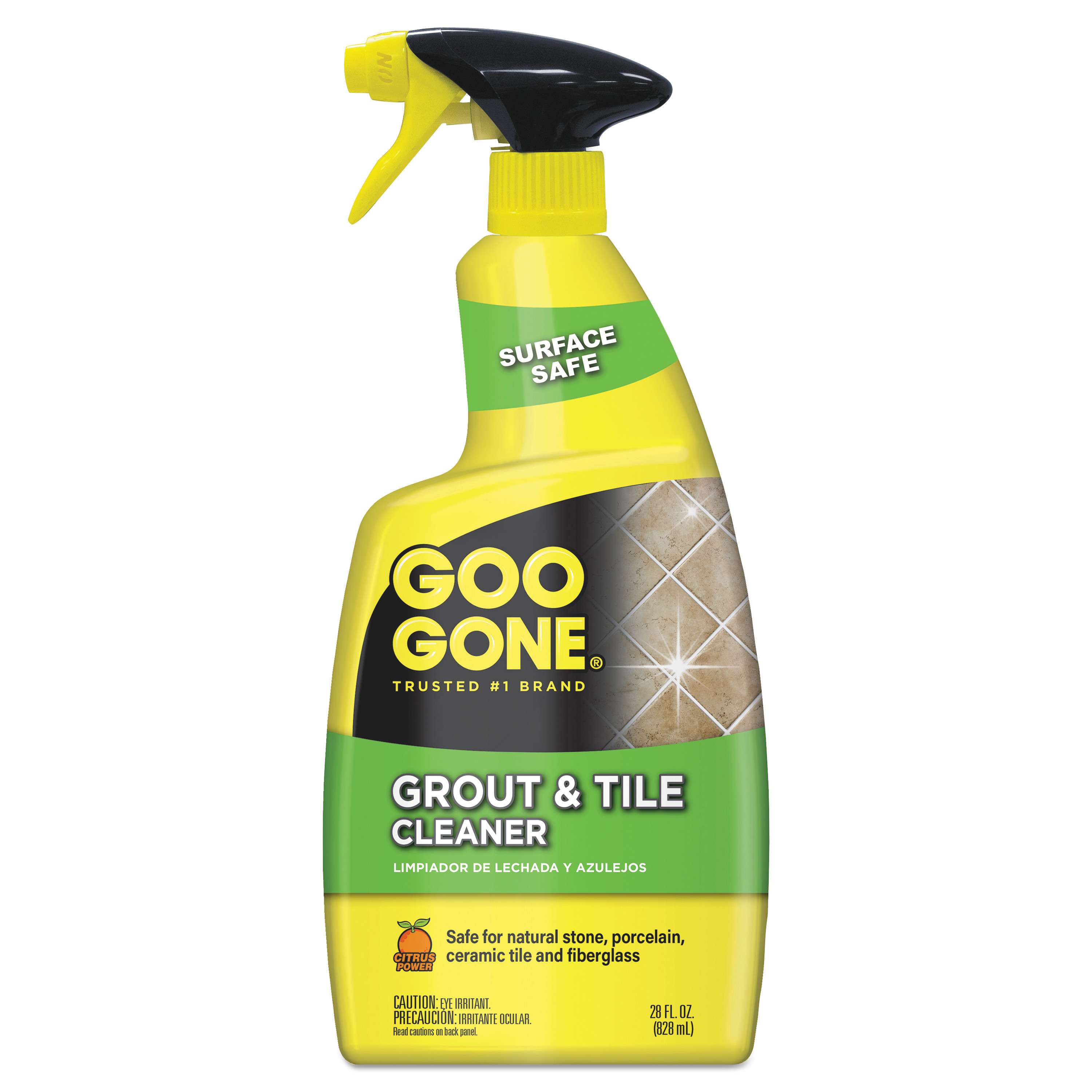  Goo Gone 2054AEA Grout and Tile Cleaner, Citrus Scent, 28 oz Trigger Spray Bottle (WMN2054AEA) 