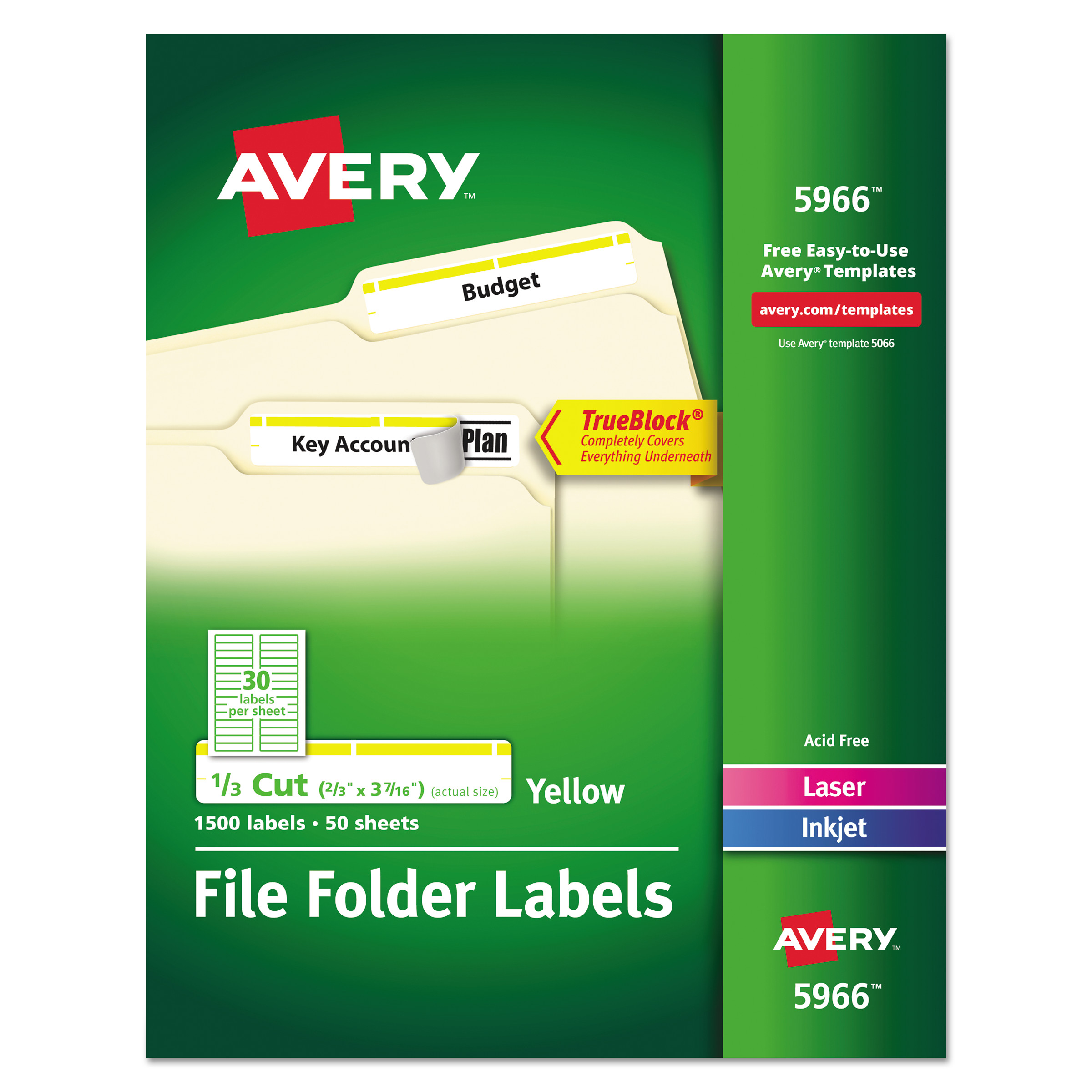 AVE5966 Avery Filing Labels