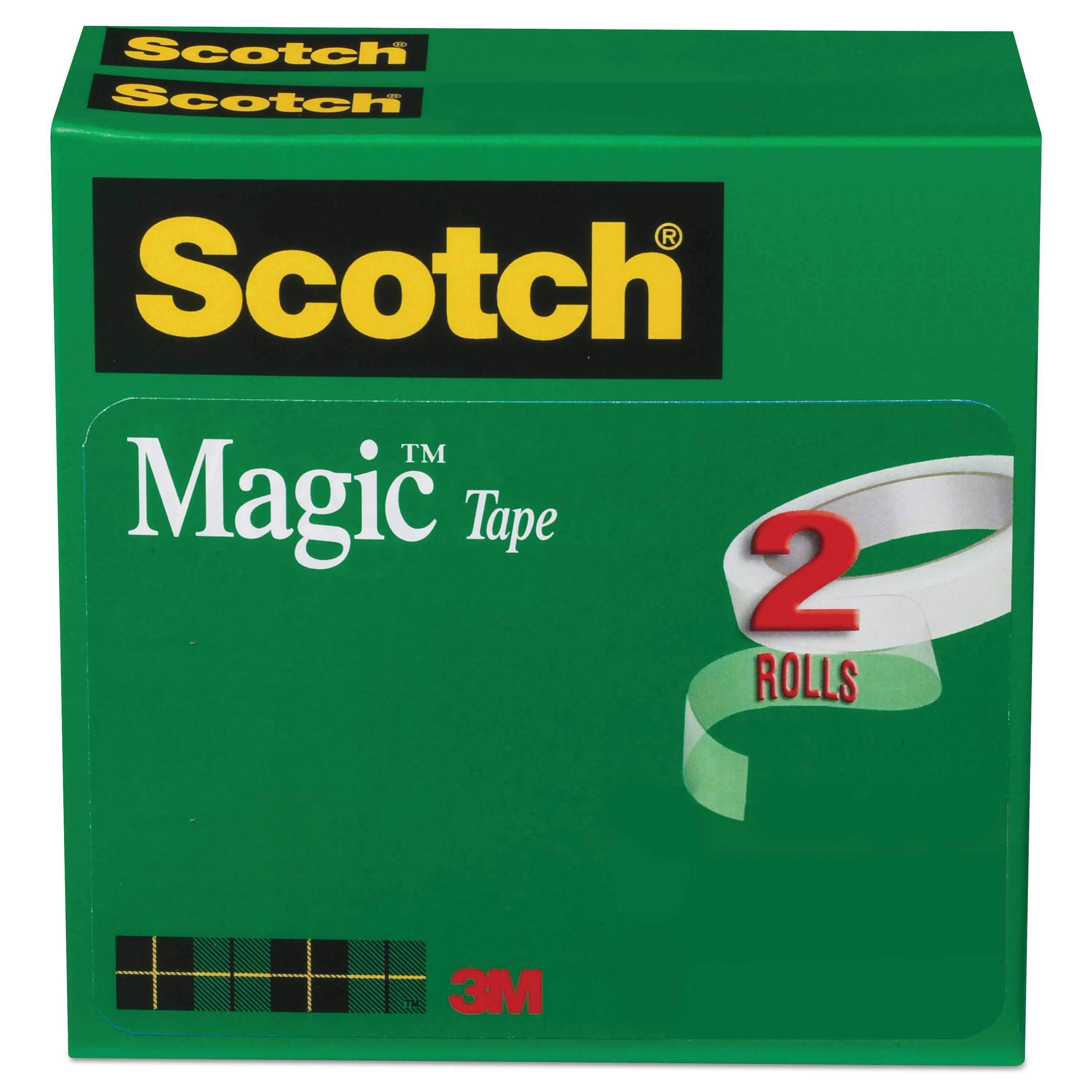  Scotch 810-2P34-72 Magic Tape Refill, 3 Core, 0.75 x 72 yds, Clear, 2/Pack (MMM8102P3472) 
