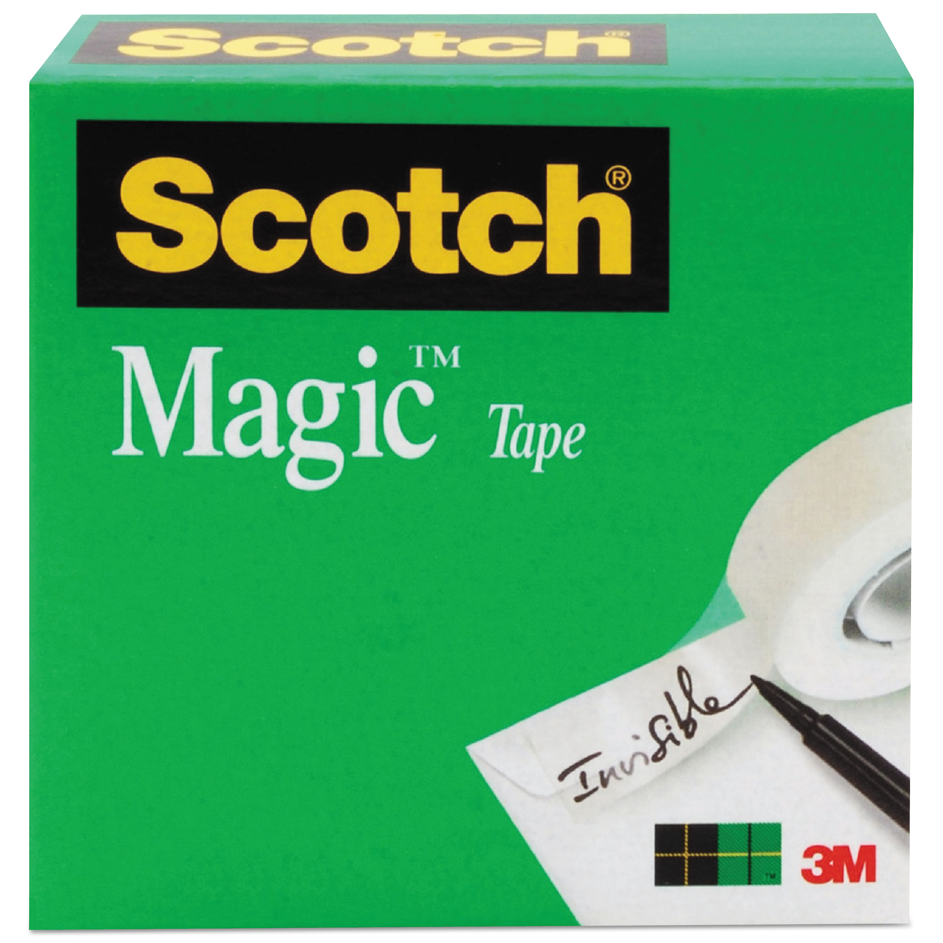  Scotch 810 Magic Tape Refill, 1 Core, 0.5 x 36 yds, Clear (MMM810121296) 